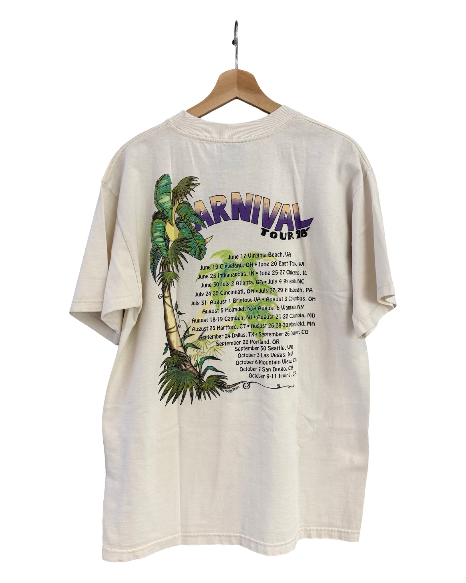 Vintage 1998 Jimmy Buffett Carnival Tour Tee