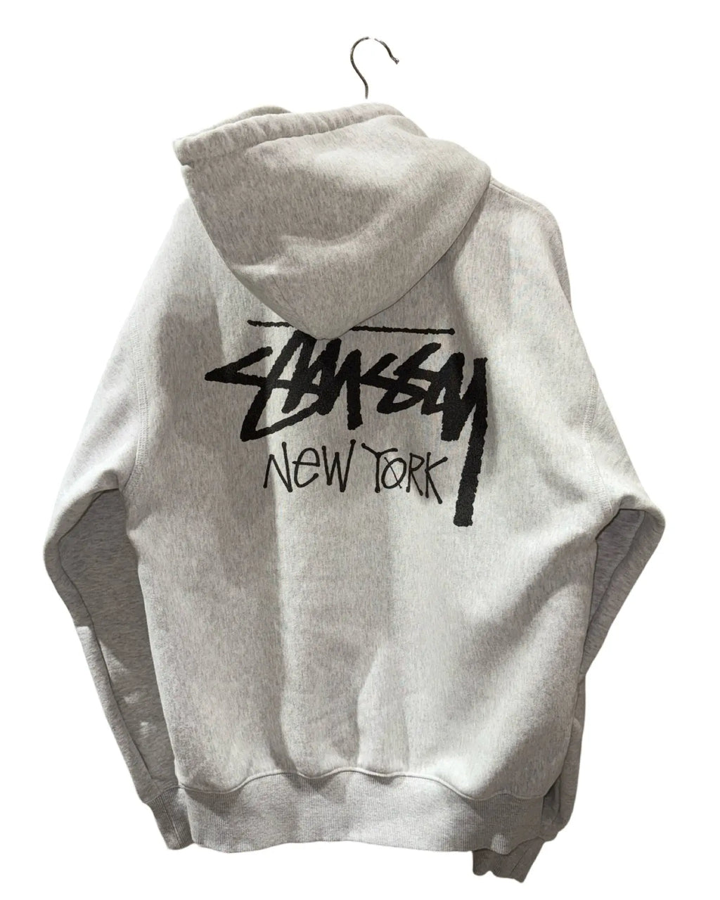 Stussy New York City Exclusive Grey Pullover Hoodie KIF Vintage