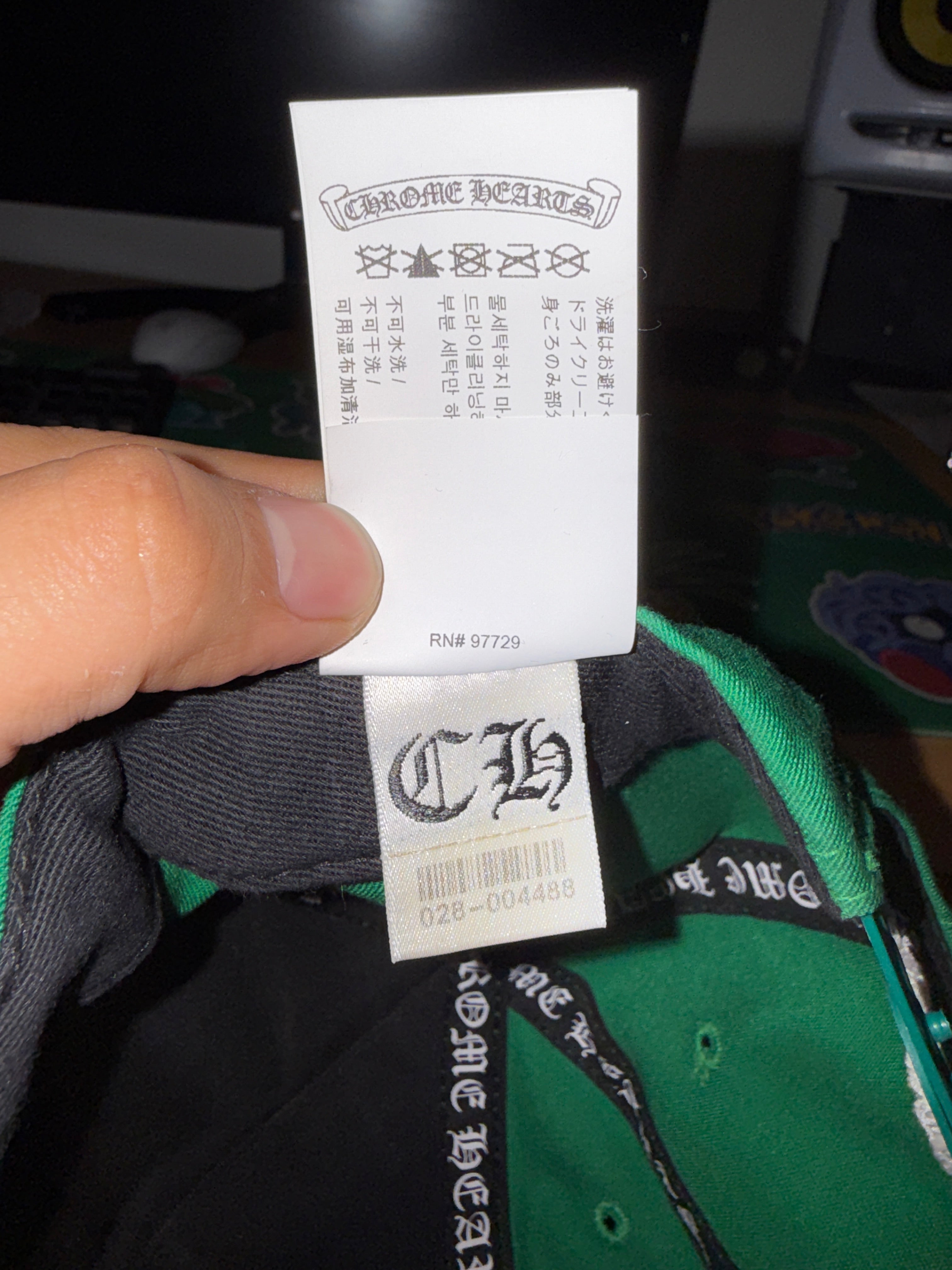 Chrome Hearts Green Yellow Hat KIF Vintage