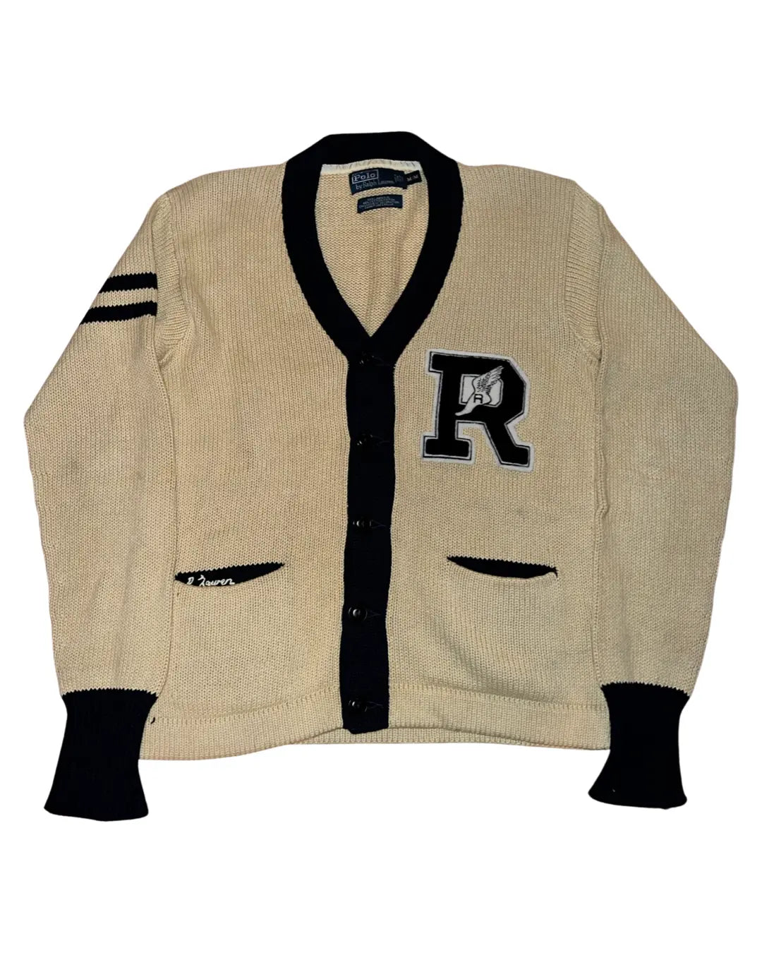 Vintage Ralph Lauren P-Wing Rugby Cardigan KIF Vintage