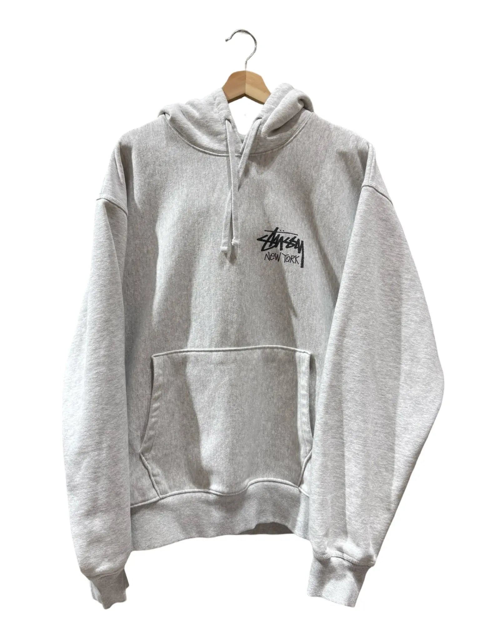 Stussy New York City Exclusive Grey Pullover Hoodie KIF Vintage