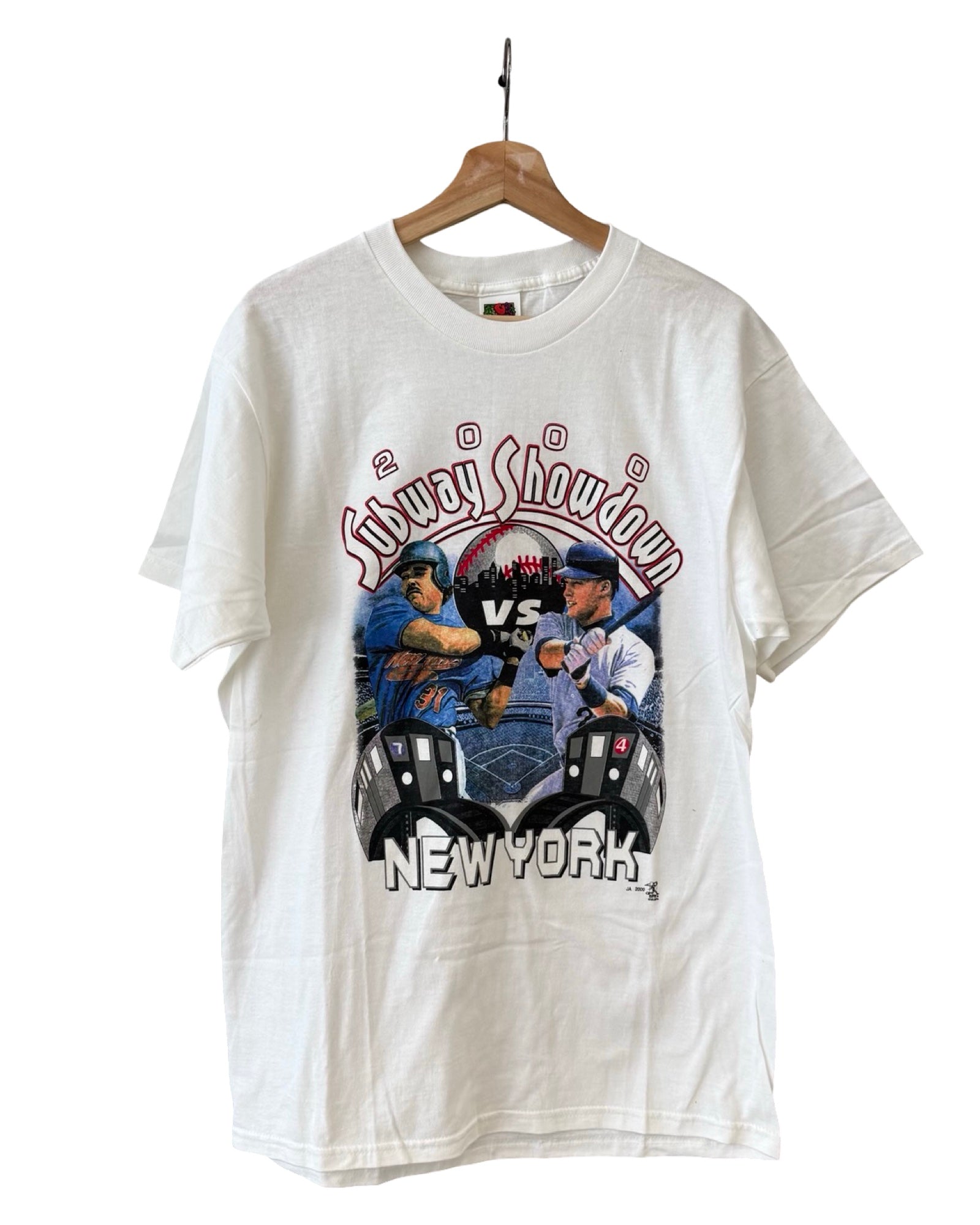 Vintage 2000 New York Subway Series Yankees Mets Showdown Tee