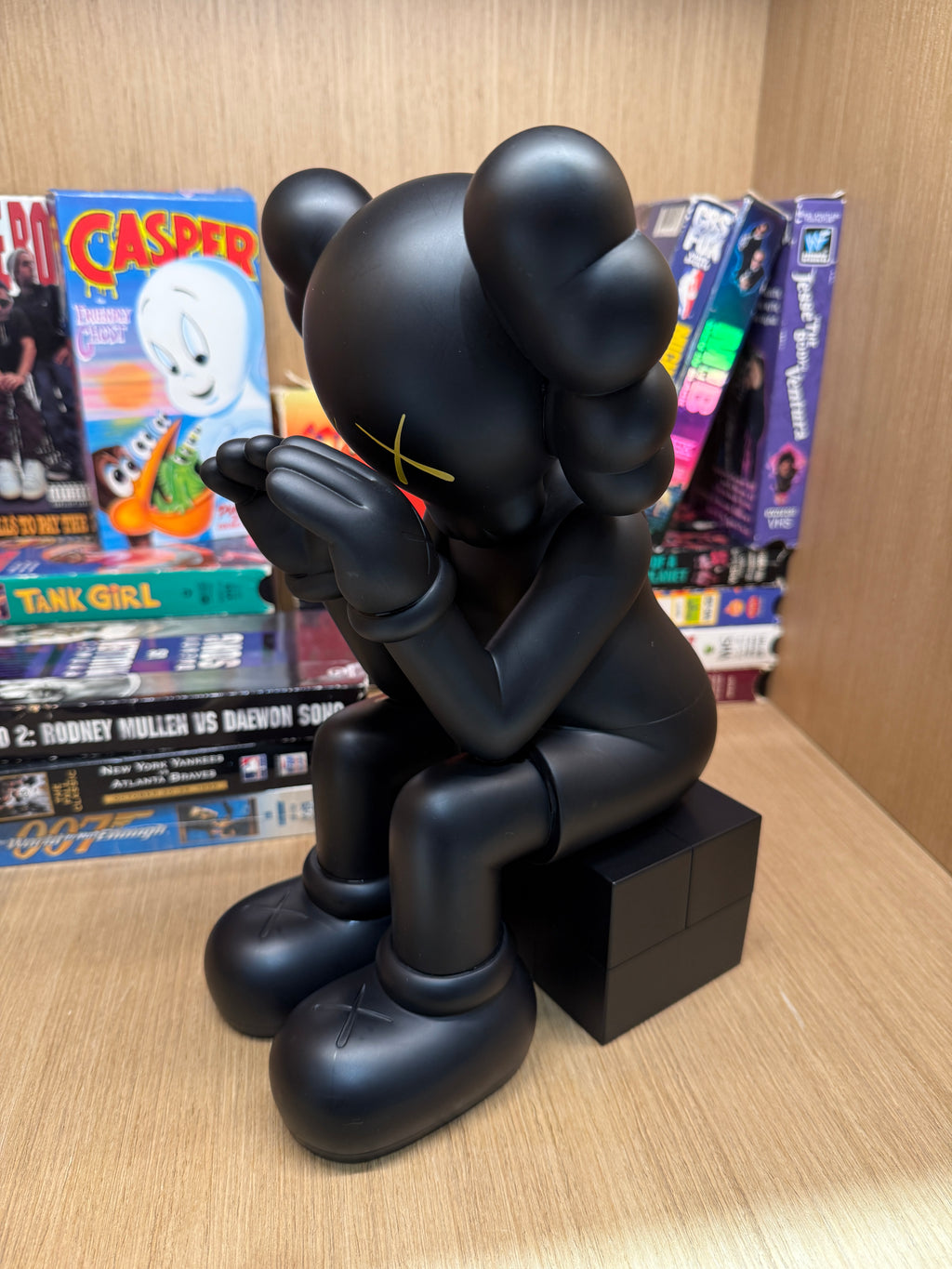 2013 KAWS Passing Through Black Companion Figure KIF Vintage