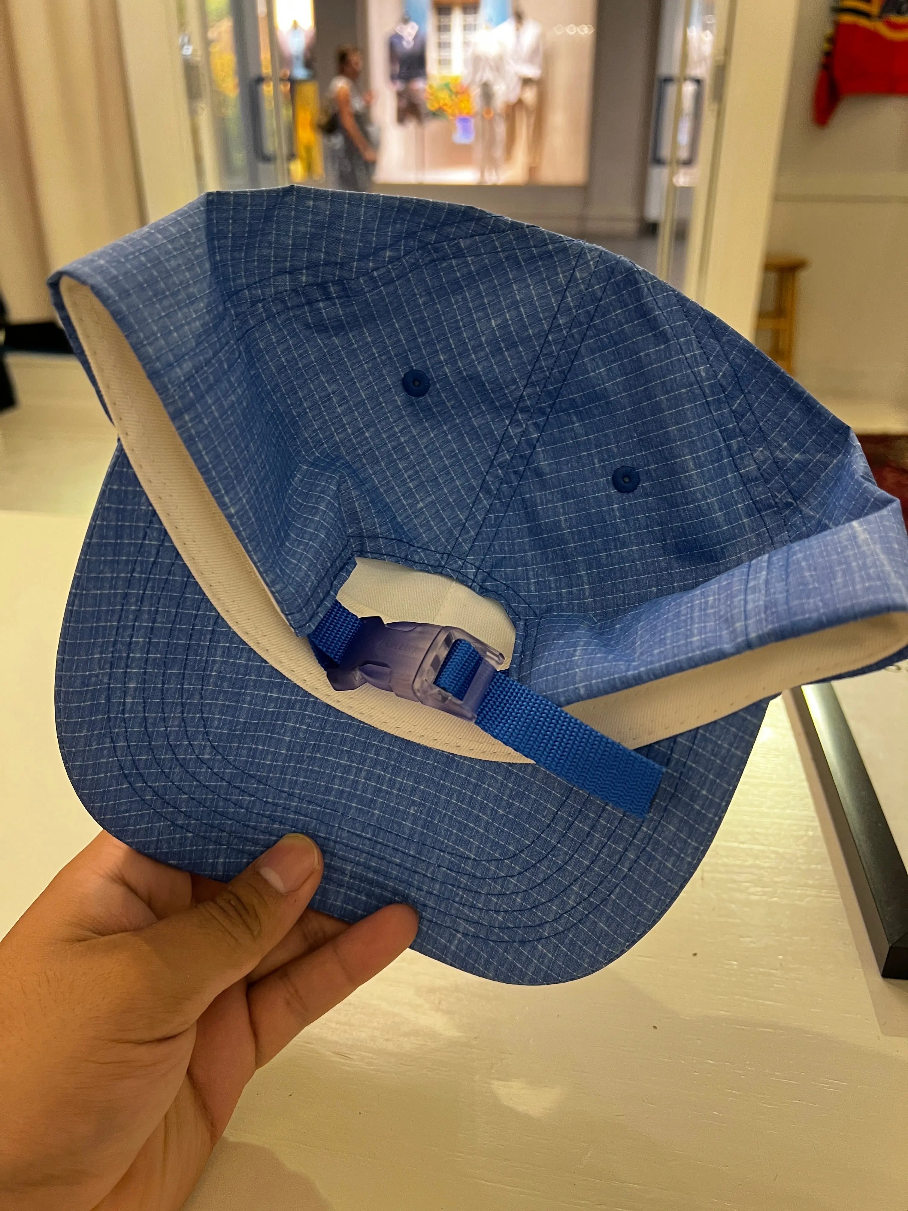 Archive Supreme Waterproof Blue Strapback Hat KIF Vintage
