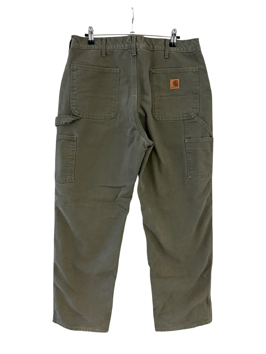 36 x 32 Vintage Carhartt Olive Flannel Lined Pants KIF Vintage