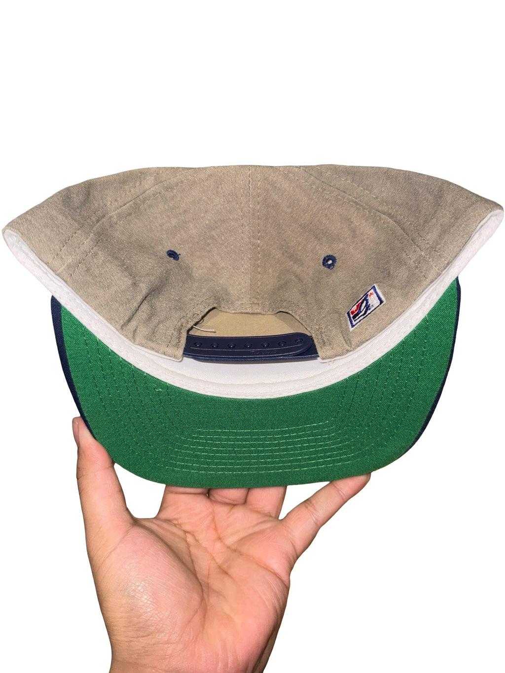 Vintage 90s Duke University Blue Devil Script Snapback Hat KIF Vintage
