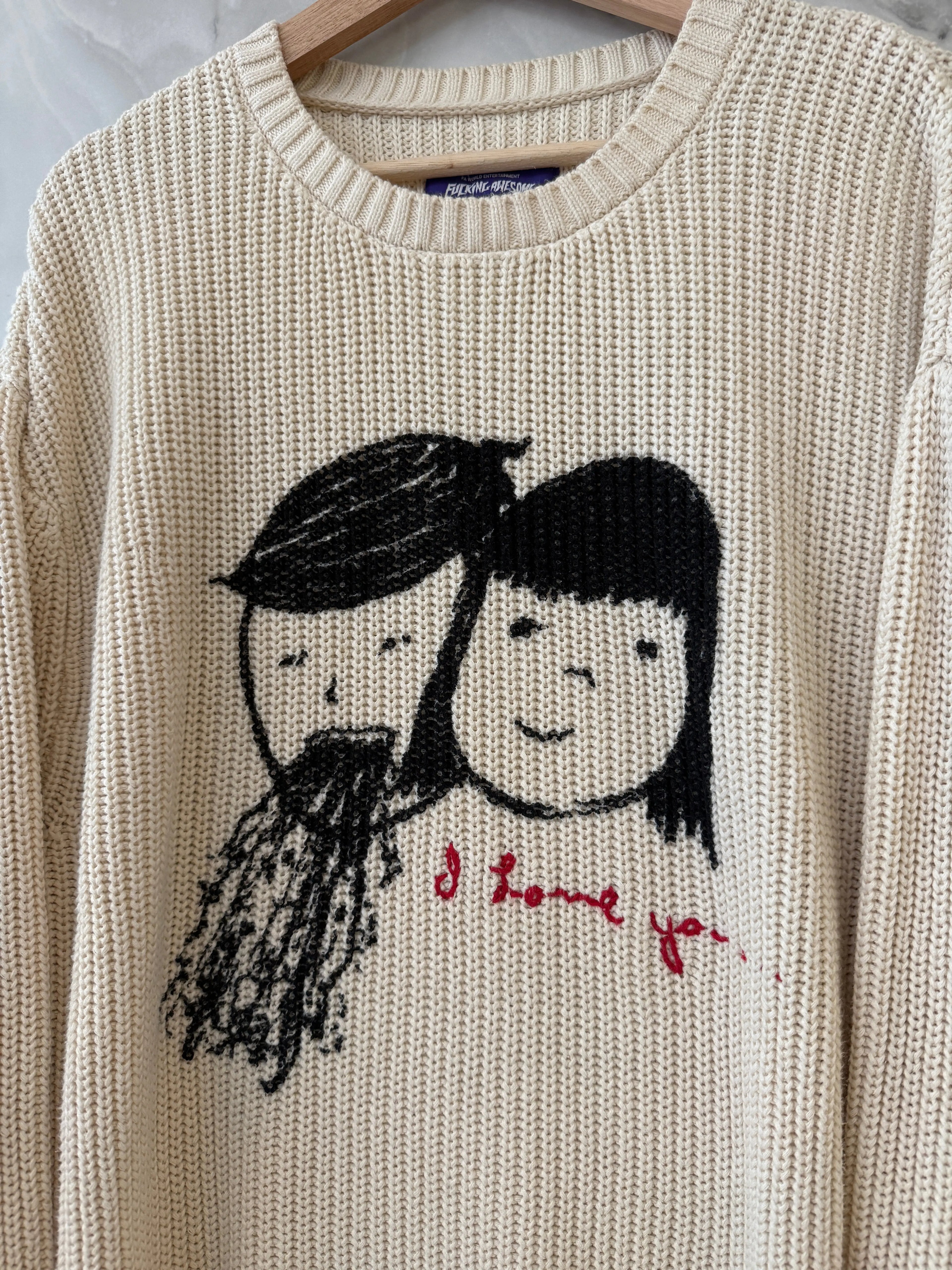 Vintage Fucking Awesome I Love You Knit Sweater KIF Vintage