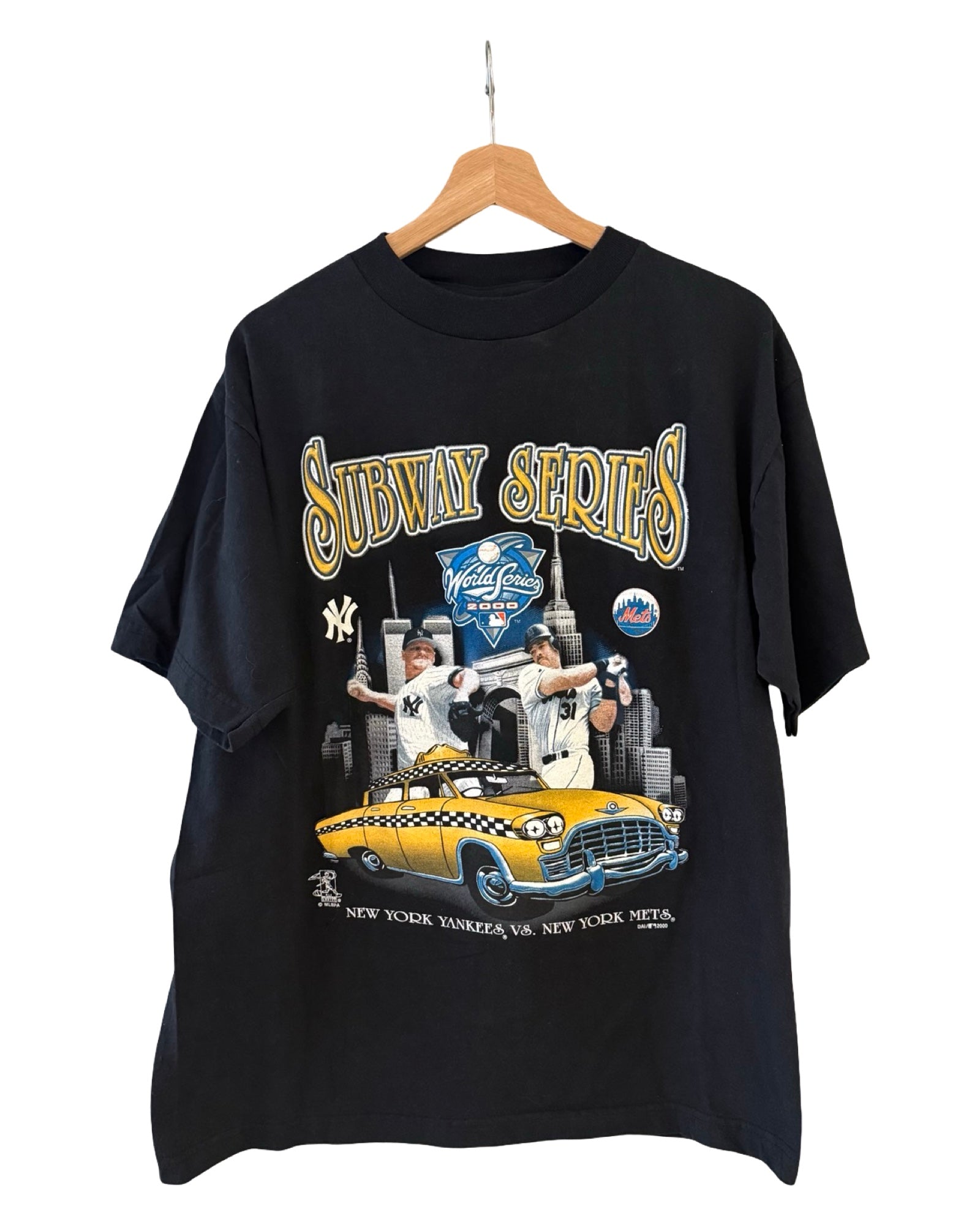 ビンテージ 2000年 ニューヨーク ヤンキース＆メッツ 地下鉄シリーズ選手Tシャツ