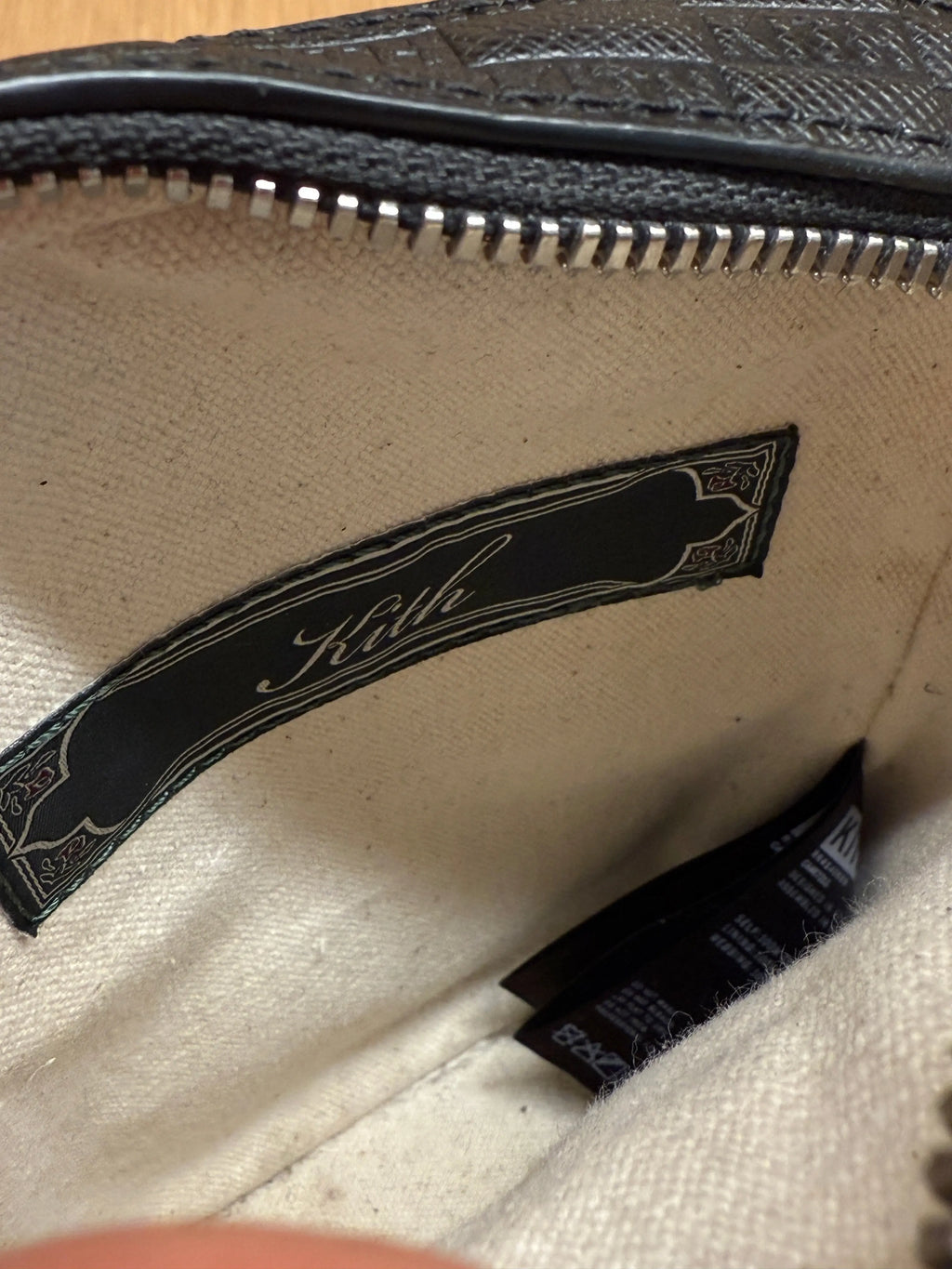 Kith Utility Saffiano Leather Crossbody Bag KIF Vintage