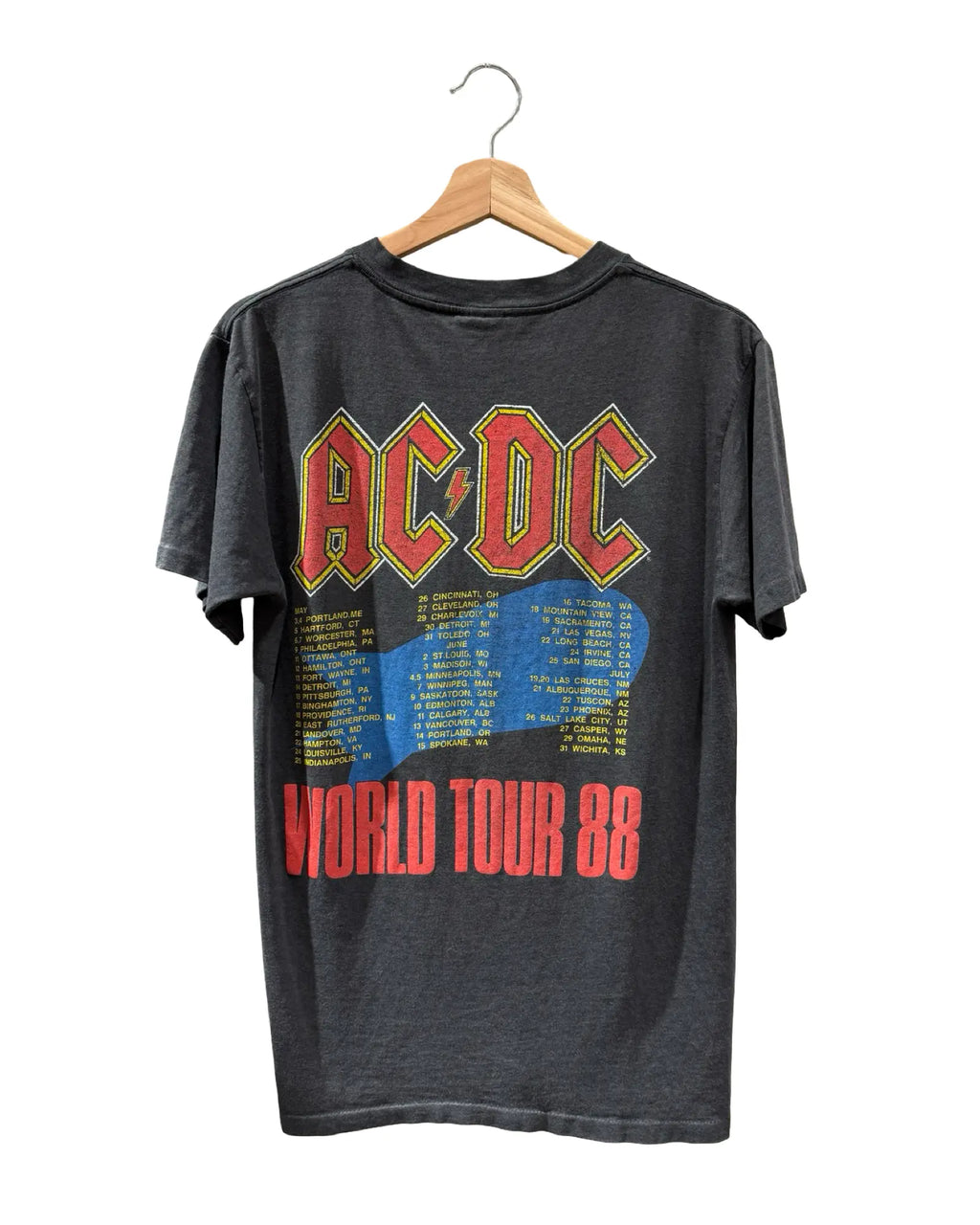 Vintage 1988 AC/DC Heat Seeker World Tour Band Tee KIF Vintage