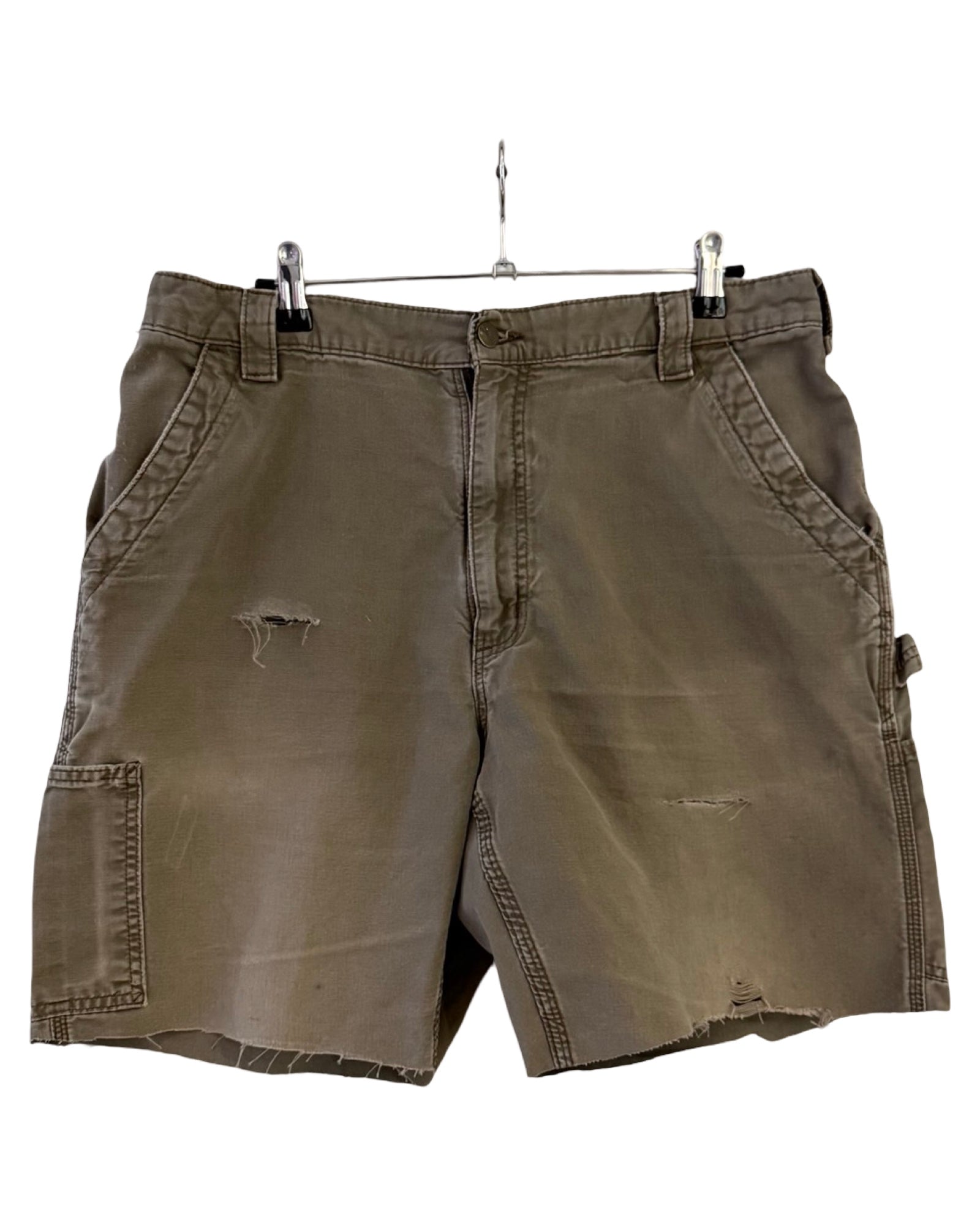 Pantalones cortos Carhartt vintage, color tostado desgastado, talla 36