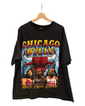Vintage 1996 Chicago Bulls Jordan Pippen Rodman Rap Tee KIF Vintage