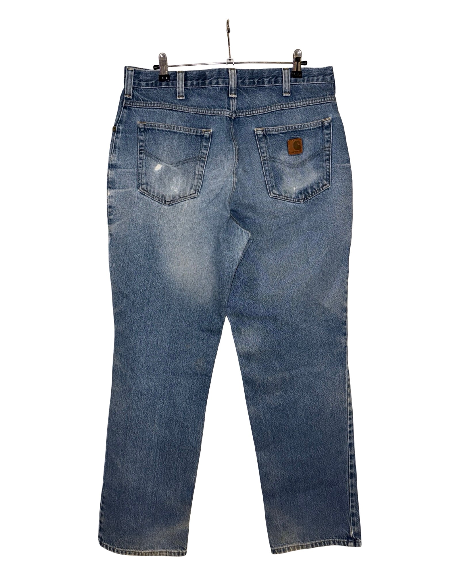 Vaqueros de mezclilla azul desteñido Carhartt vintage de 34 x 34