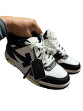 Off-White Out Of Office レザー ブラック スニーカー