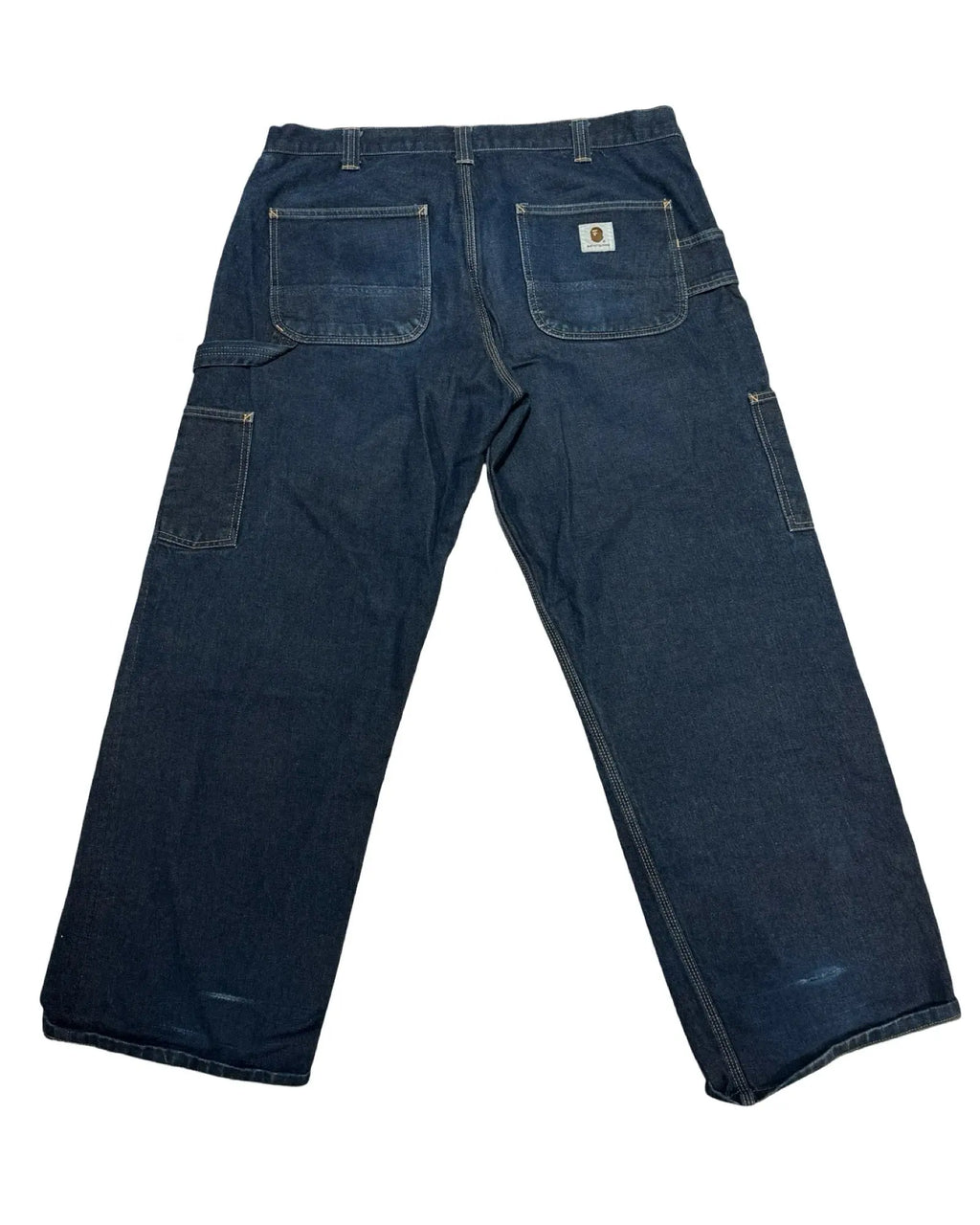 Rare y2k BAPE Baggy Carpenter Denim Jeans size 38 KIF Vintage