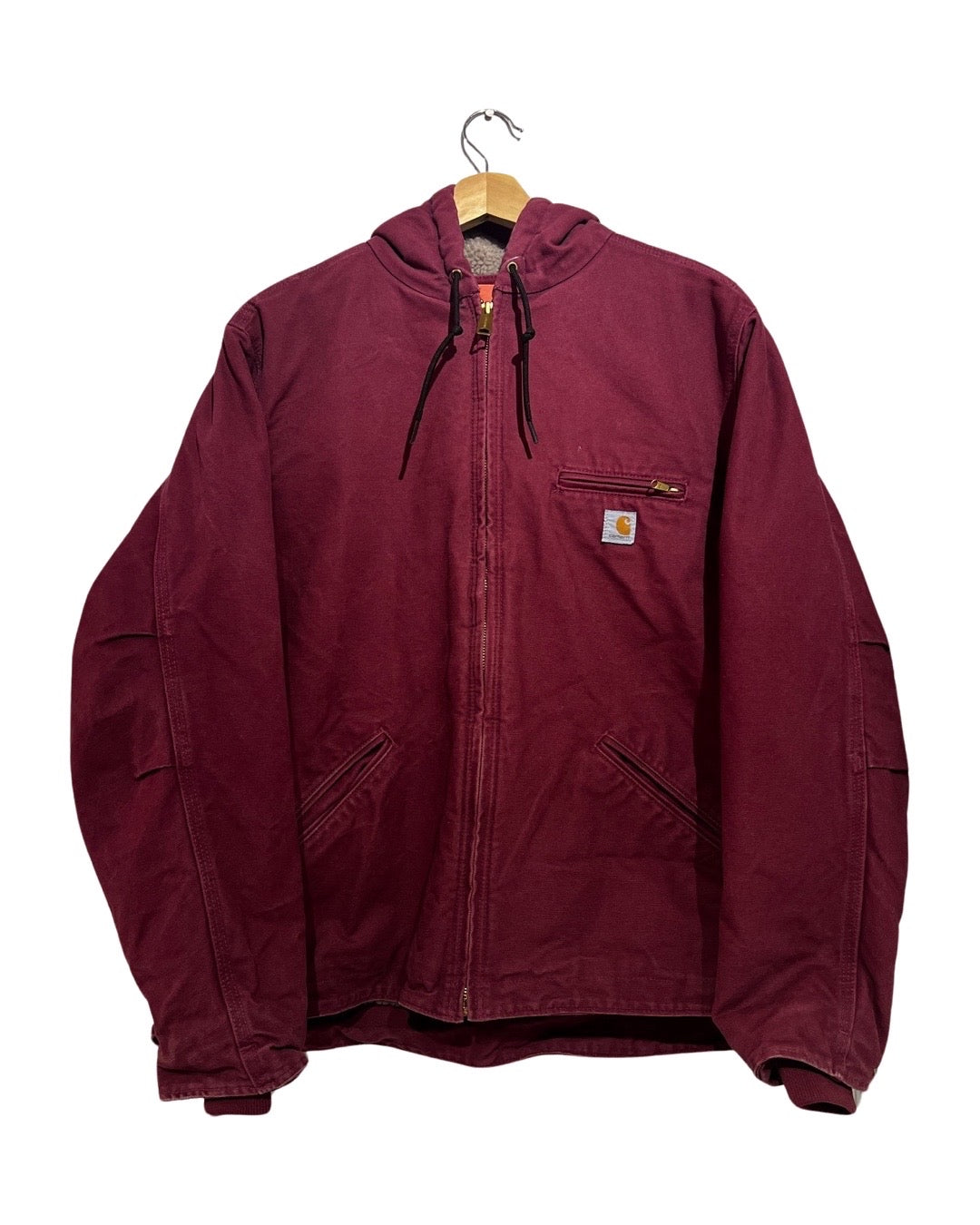 Vintage Rare 90s Carhartt Magenta Zip Up Jacket KIF Vintage