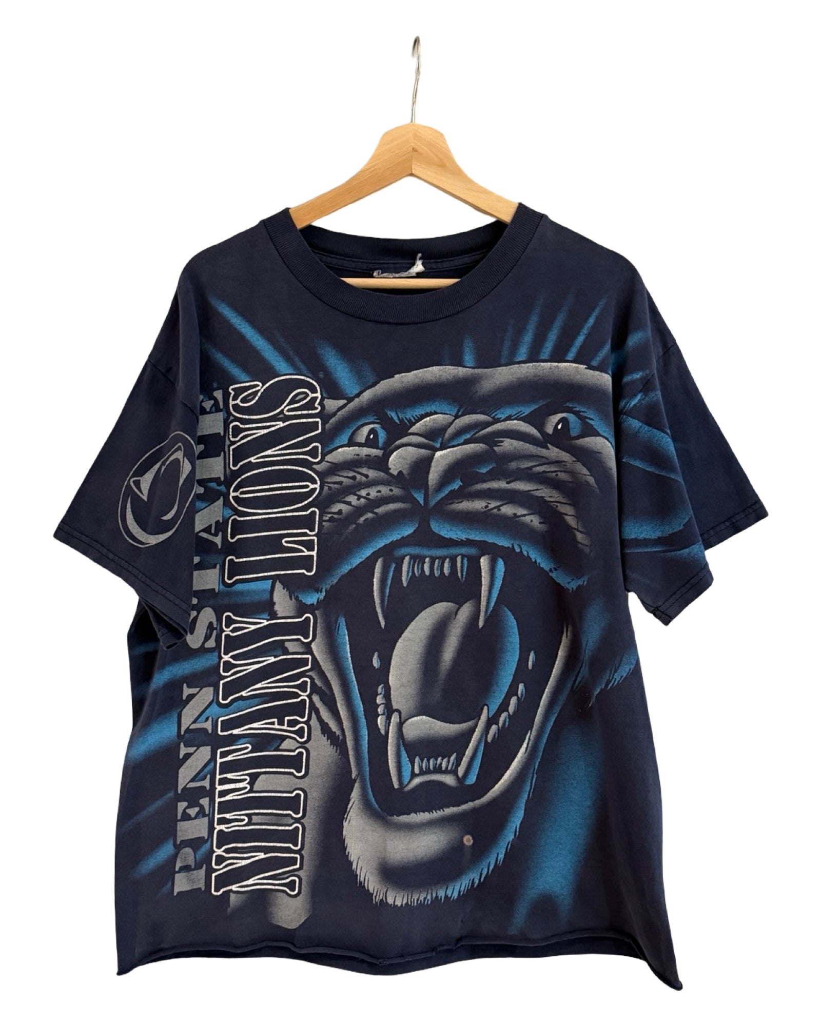 Vintage 90s Penn State Nittany Lions Big Print Tee KIF Vintage