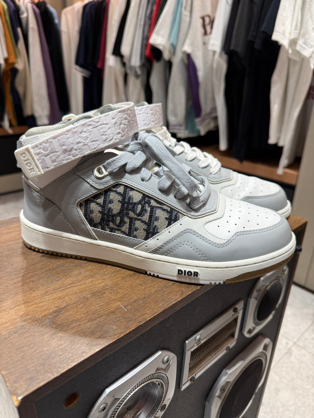 US 9 Dior B27 High Oblique Grey Sneakers KIF Vintage