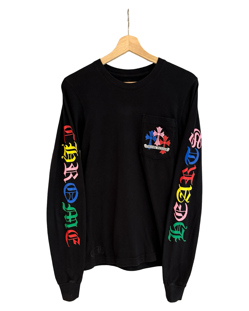 Chrome Hearts Multicolor Crosses Long Sleeve Pocket Tee KIF Vintage