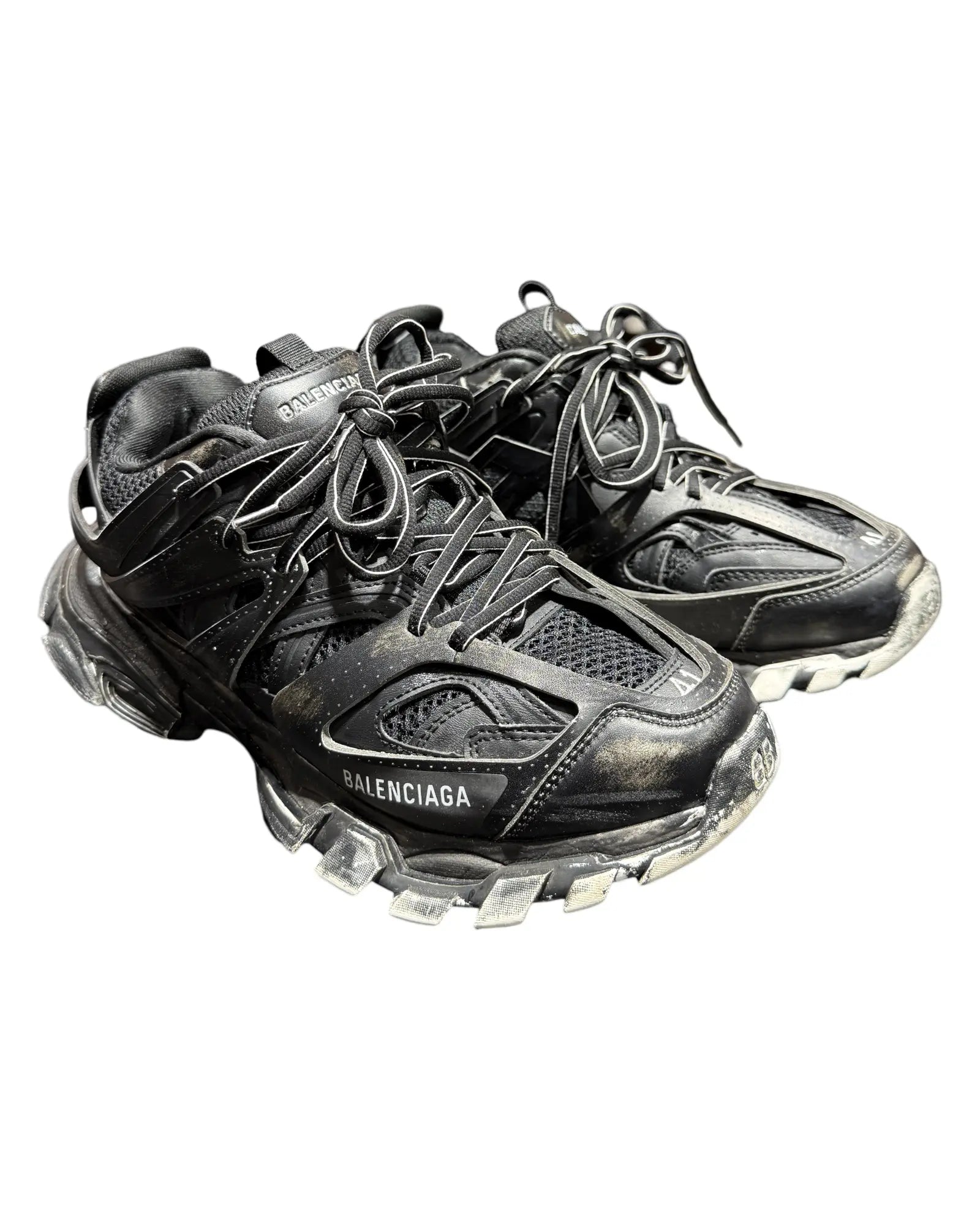 Balenciaga Faded Black Track Runner Size 8 KIF Vintage