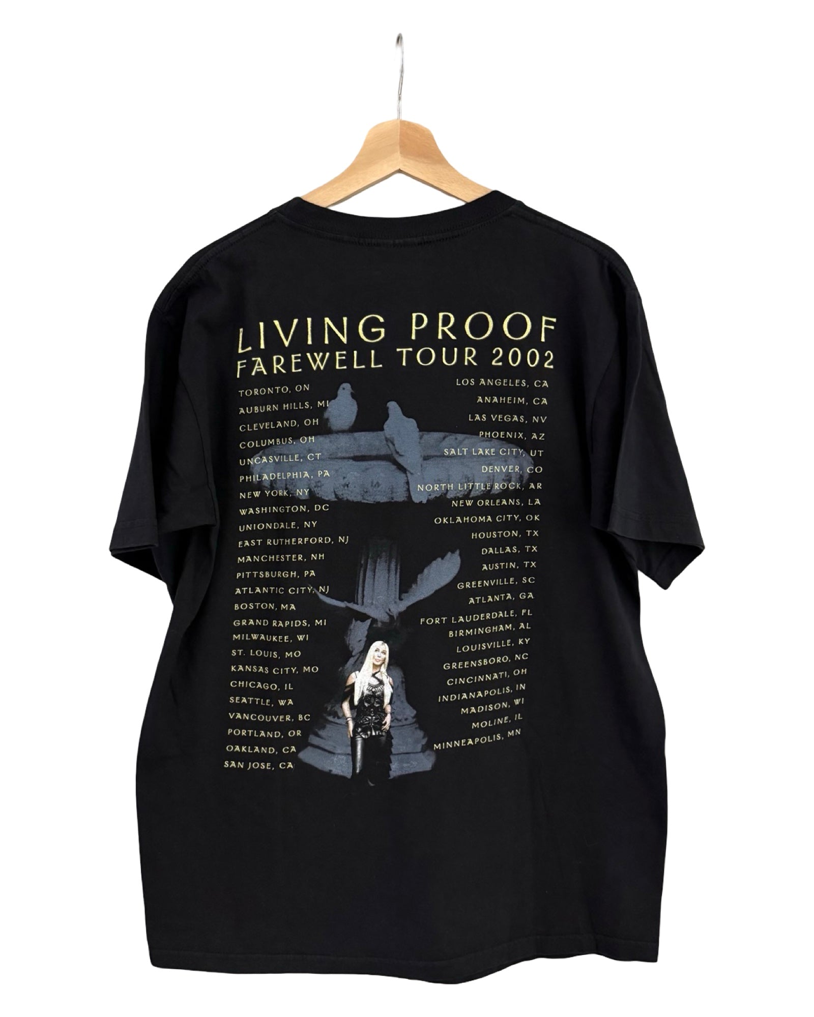 2004年製 シェール リビング・プルーフ ツアーTシャツ
