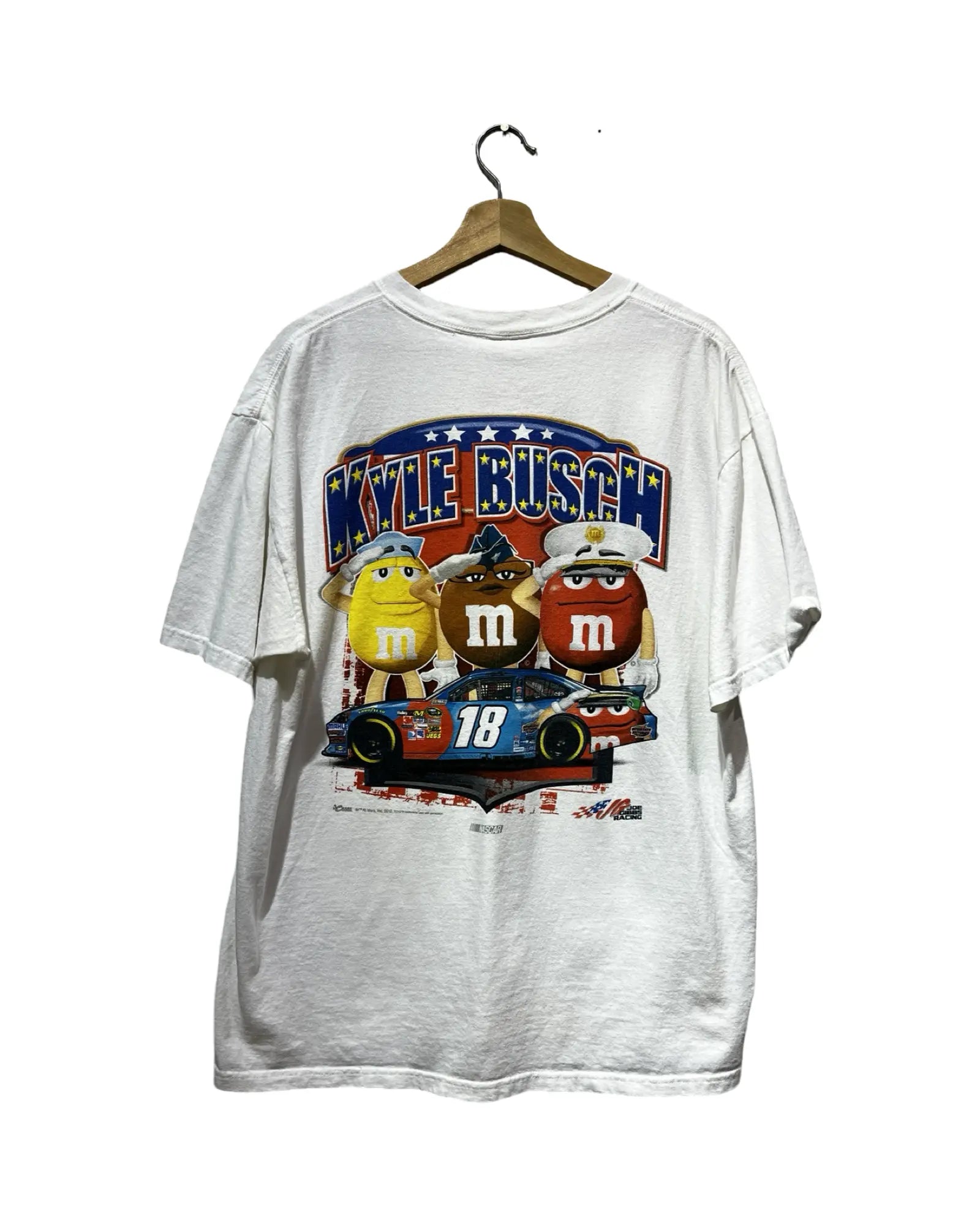 Vintage y2k Nascar M&M Kyle Busch Tee KIF Vintage