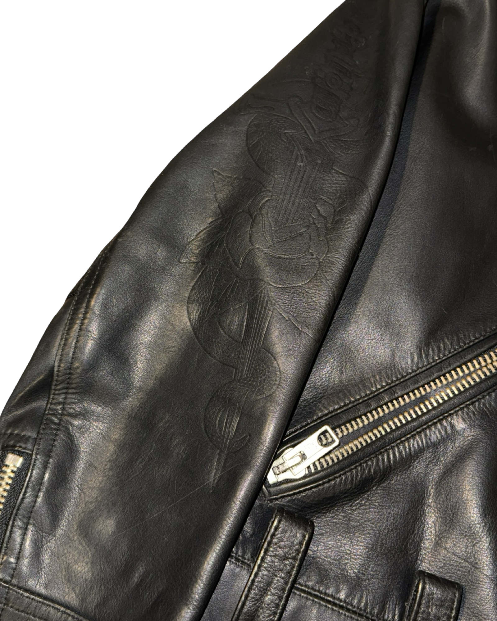 Vintage 90s Parasuco Studded Perfecto Leather Motorcycle Jacket KIF Vintage