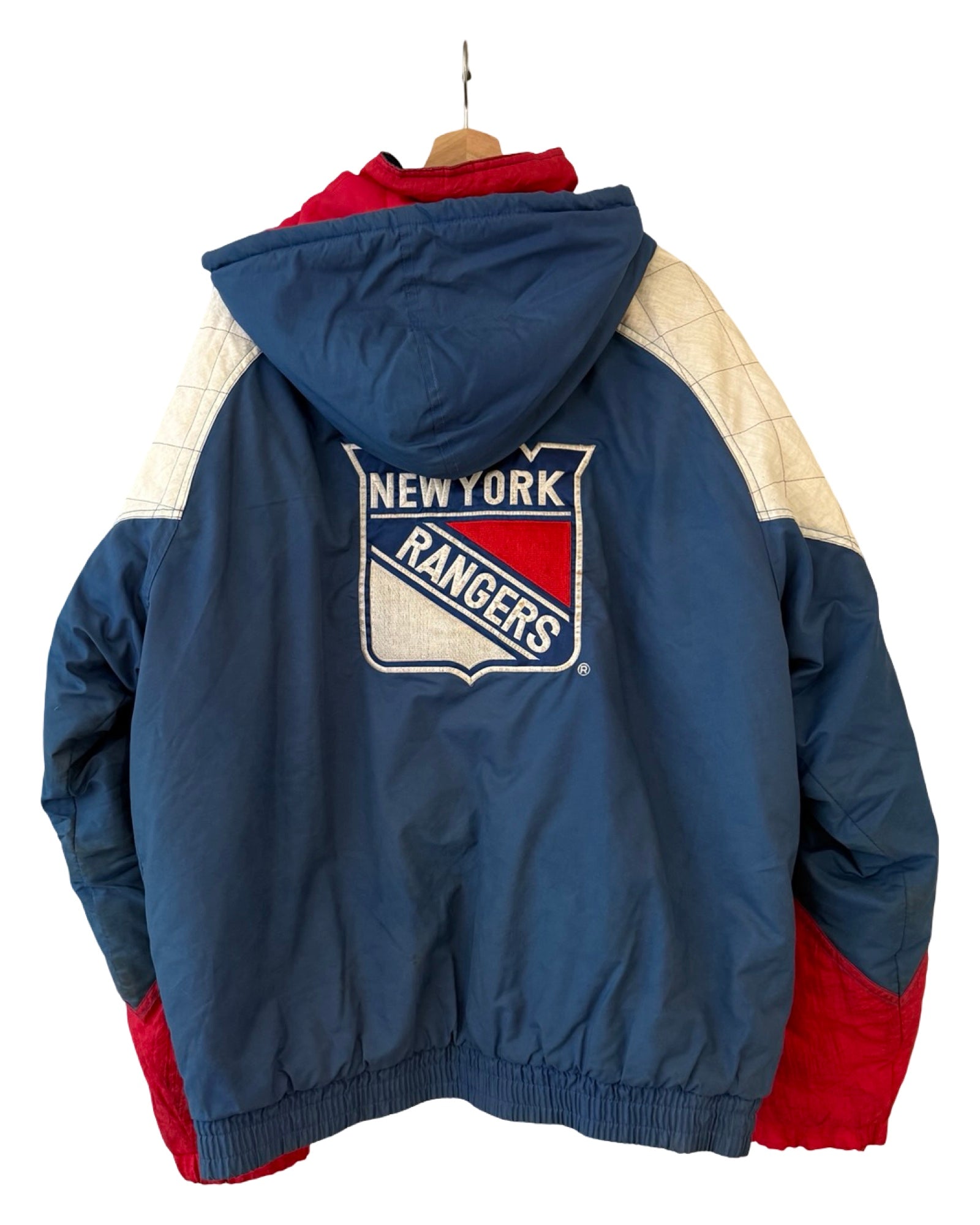 Chaqueta acolchada Starter de los New York Rangers de los 90, estilo vintage