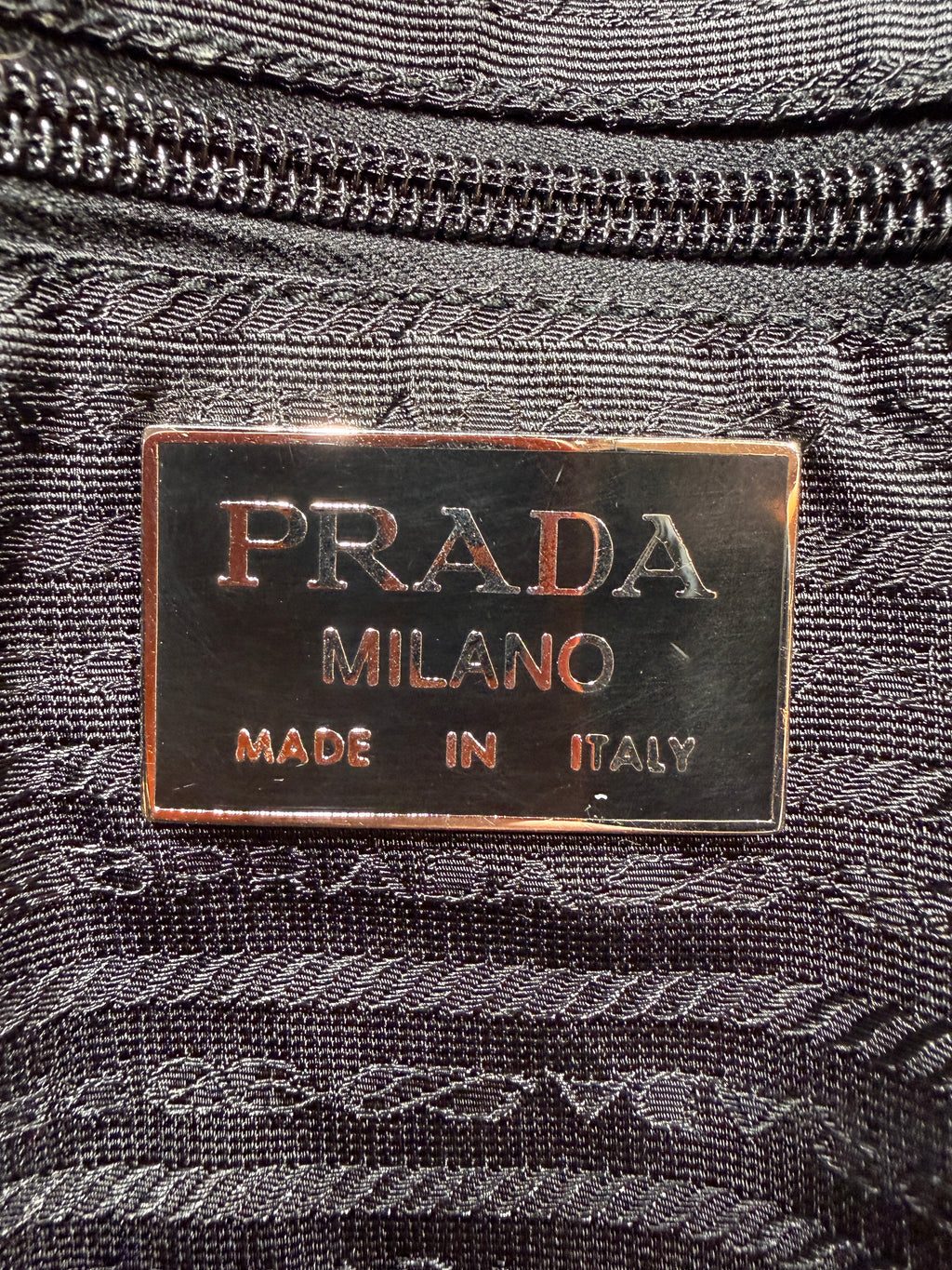 Vintage Prada Nero Nylon Duffle Bag KIF Vintage