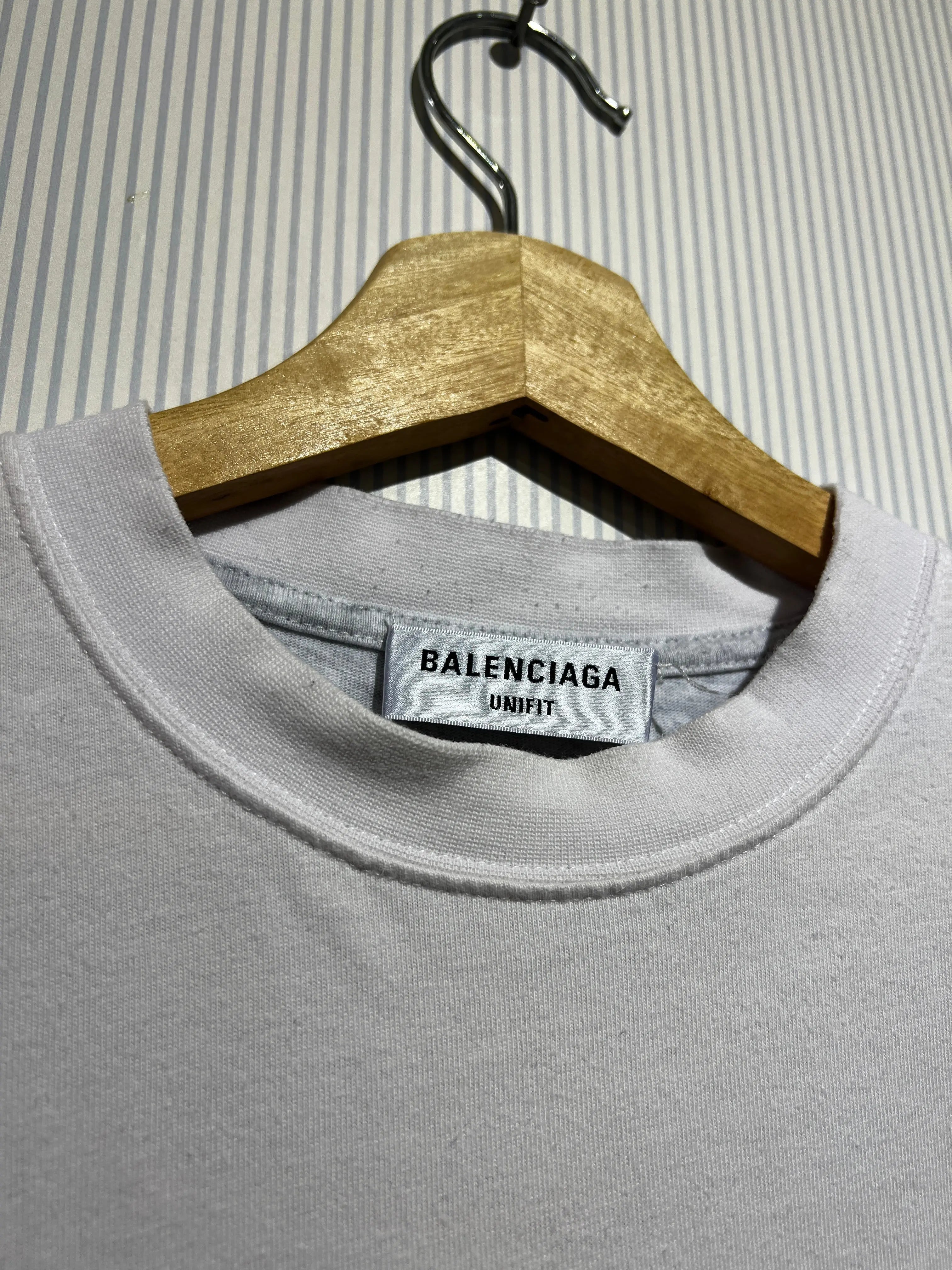 Archive Balenciaga Paris Upside Down Embroidered Patchwork Tee KIF Vintage