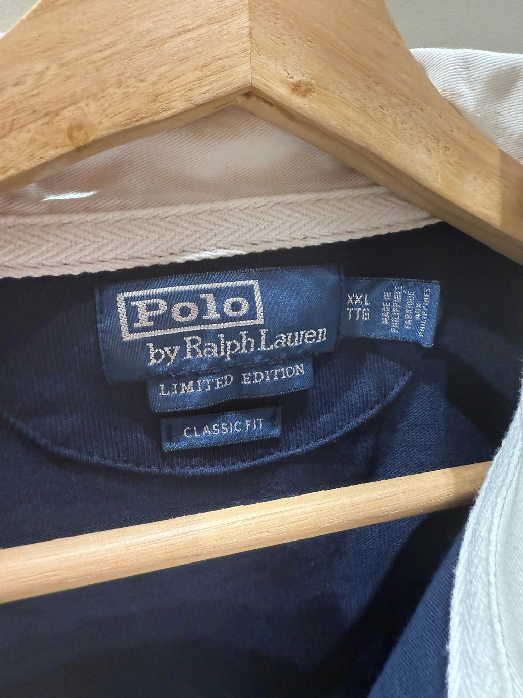 Vintage Polo Ralph Lauren Five Horsemen Navy L/S Rugby Shirt KIF Vintage