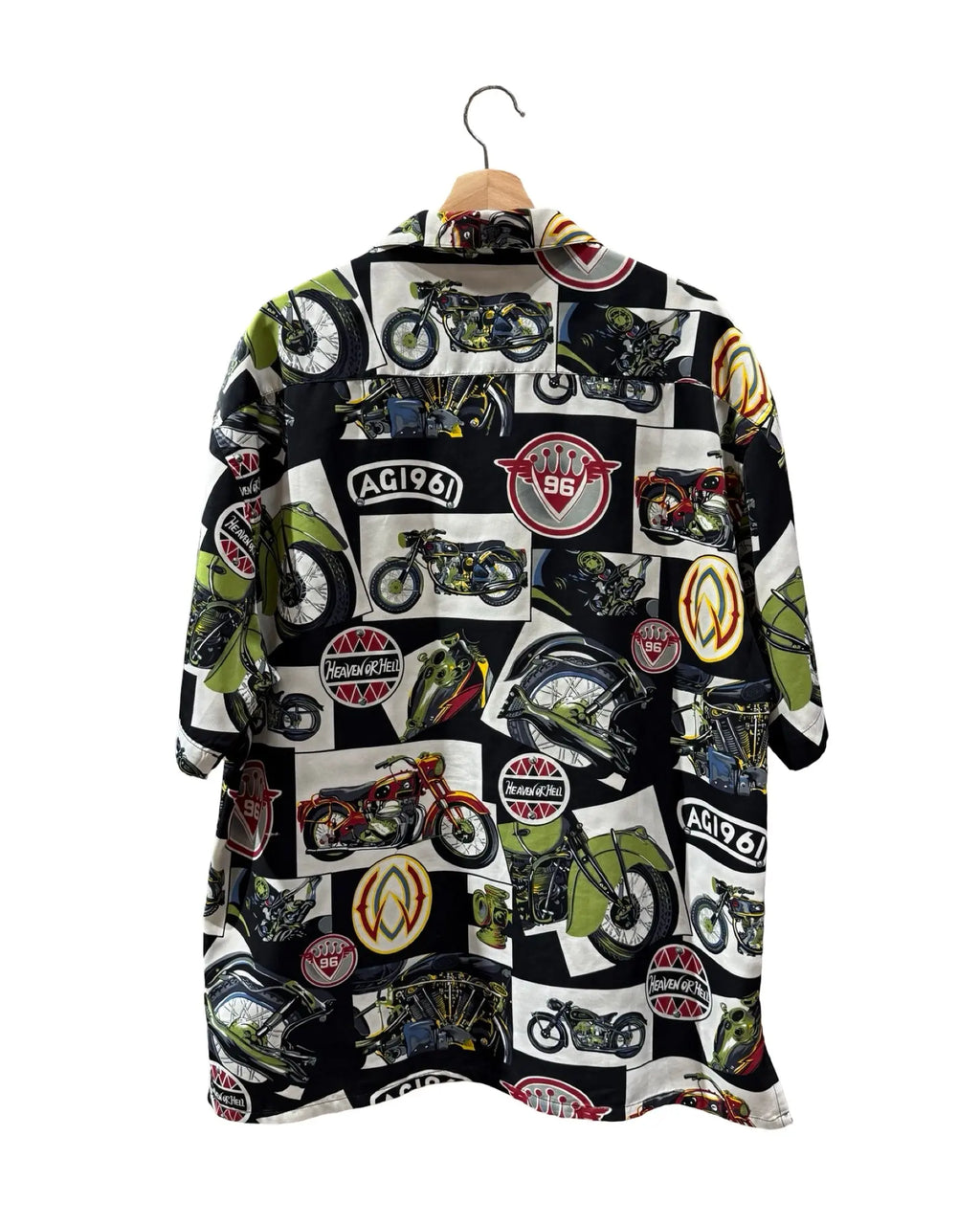 Vintage 1996 Heaven Or Hell Motorcycle Button Up Shirt KIF Vintage