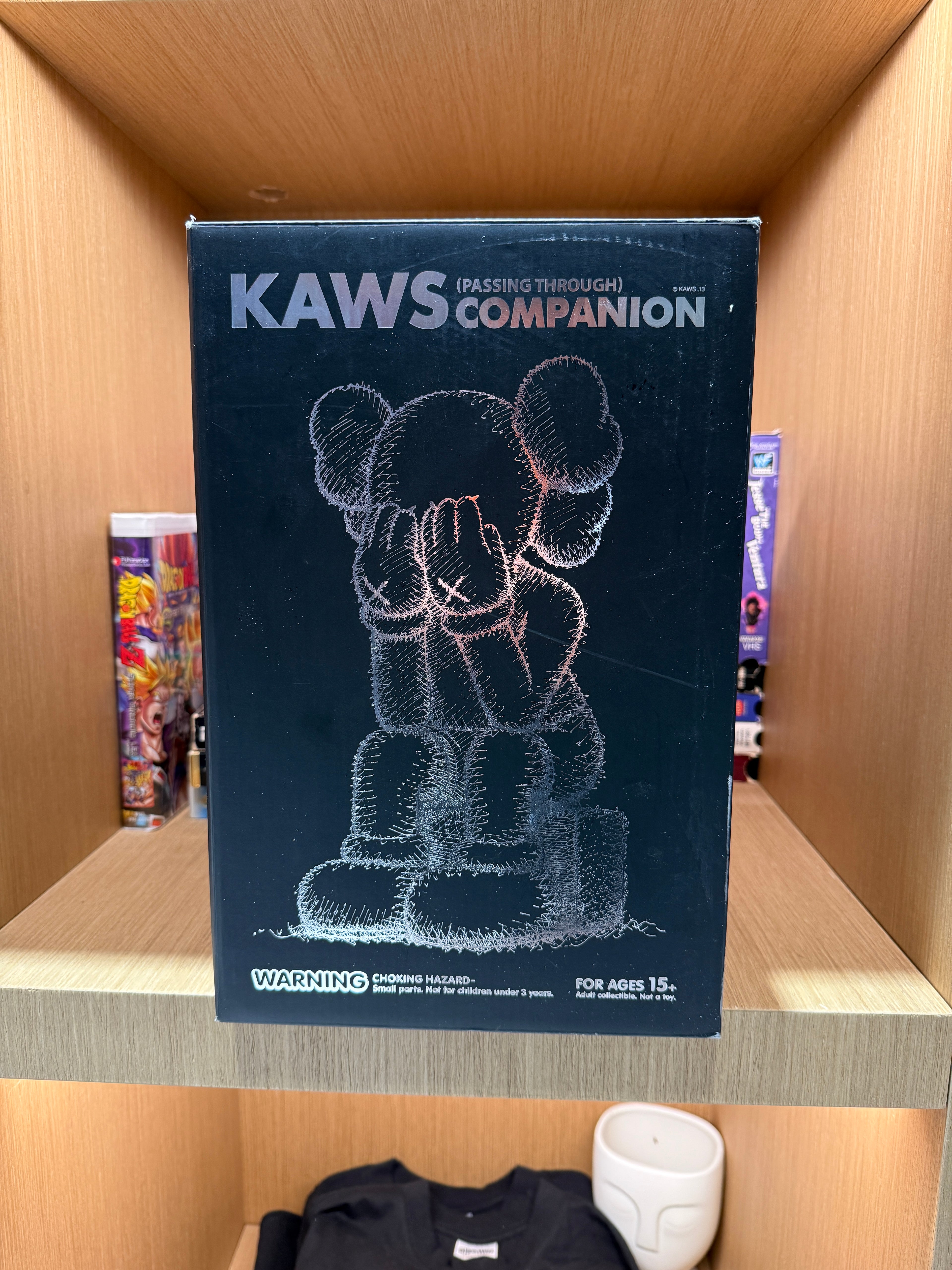 2013 KAWS Passing Through Black Companion Figure KIF Vintage