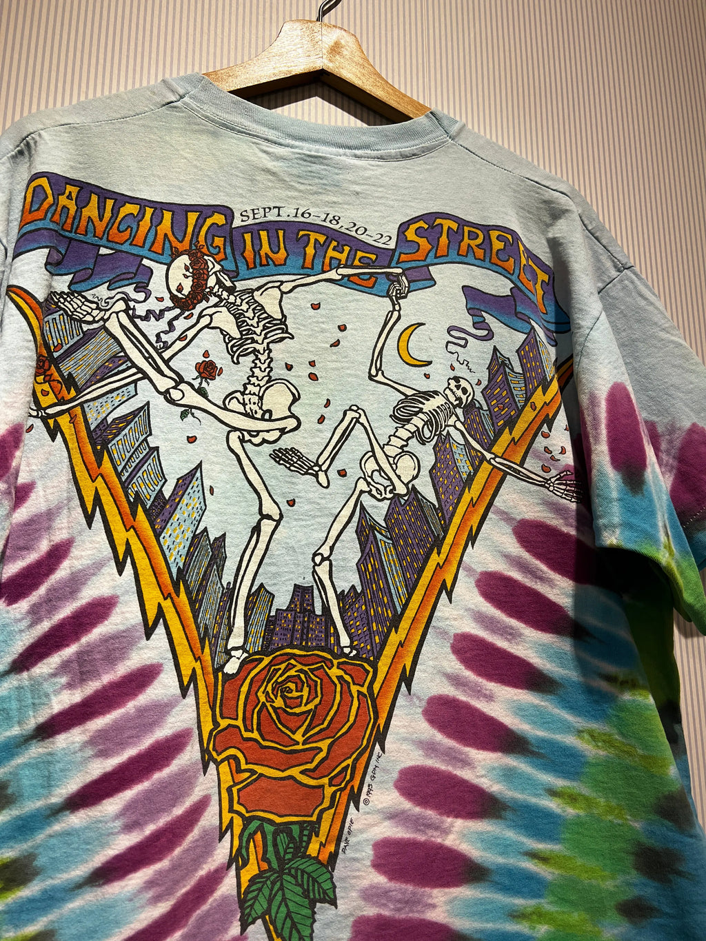 Vintage 1993 Grateful Dead New York City Liquid Blue Tee KIF Vintage