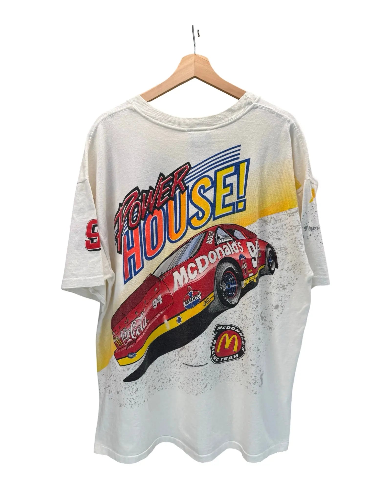 Vintage 1995 Nascar McDonalds All Over Print Tee KIF Vintage