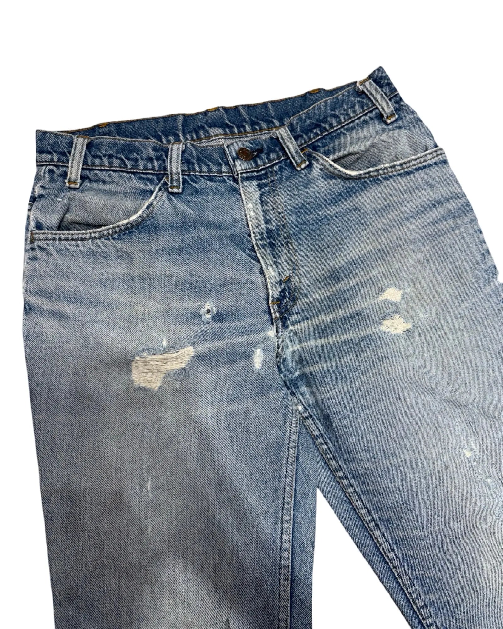 70s Levi's Orange Tab Flared Denim Jeans size 30 KIF Vintage