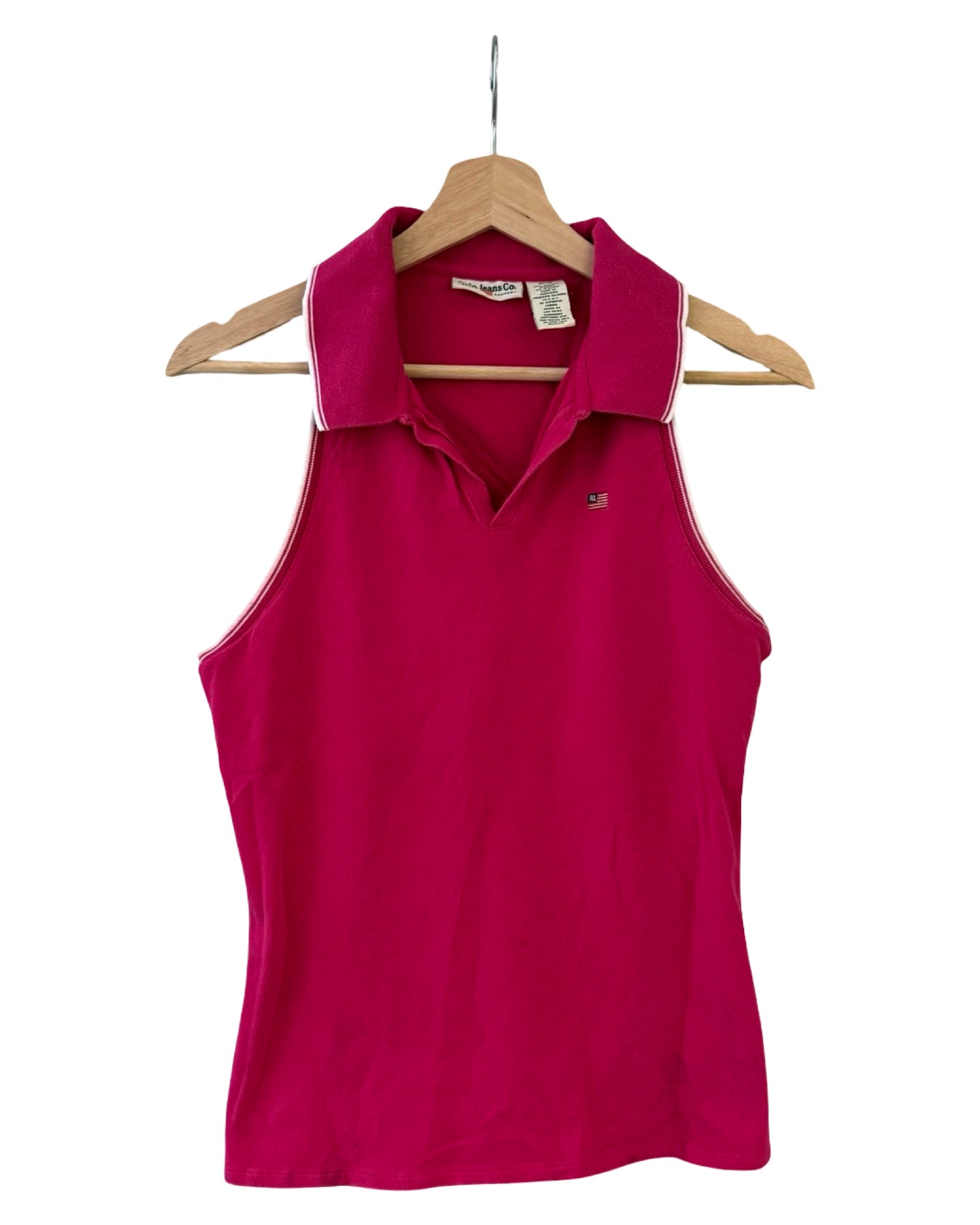 Camiseta rosa vintage para mujer Polo Ralph Lauren
