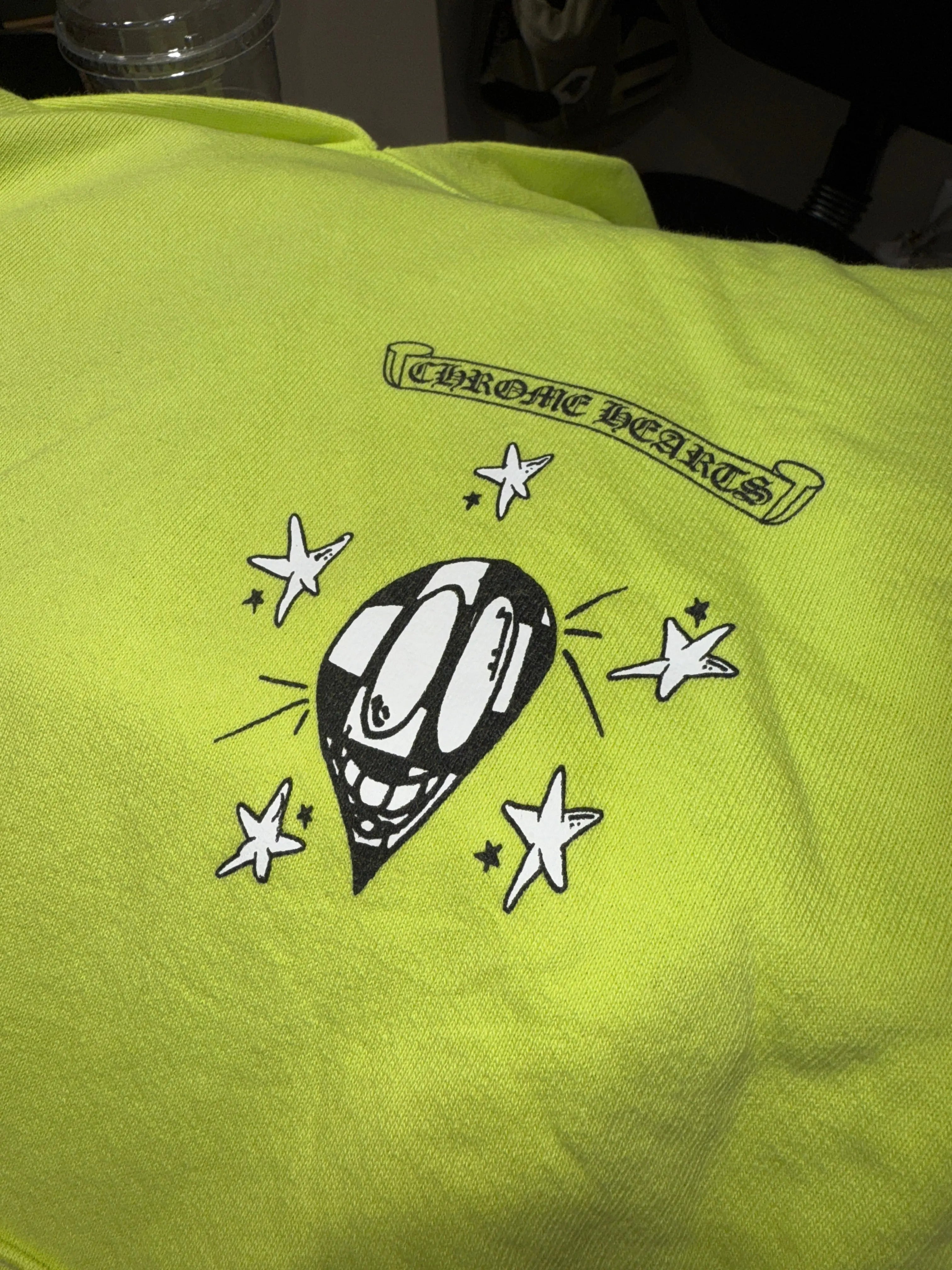 Chrome Hearts Matty Boy Lime Green Hoodie KIF Vintage