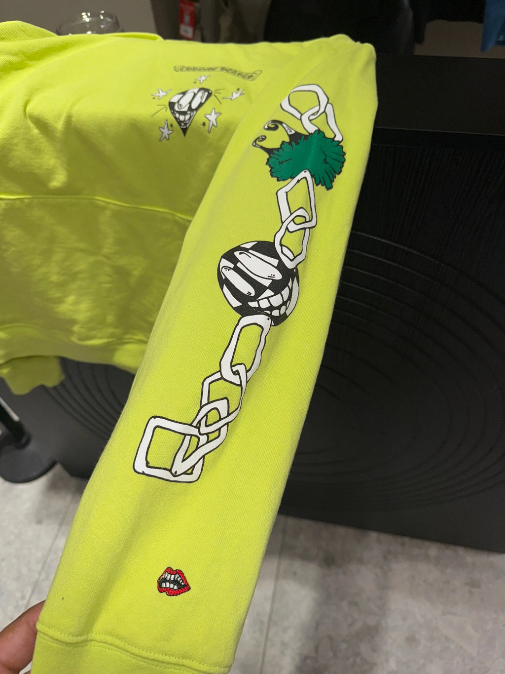 Chrome Hearts Matty Boy Lime Green Hoodie KIF Vintage