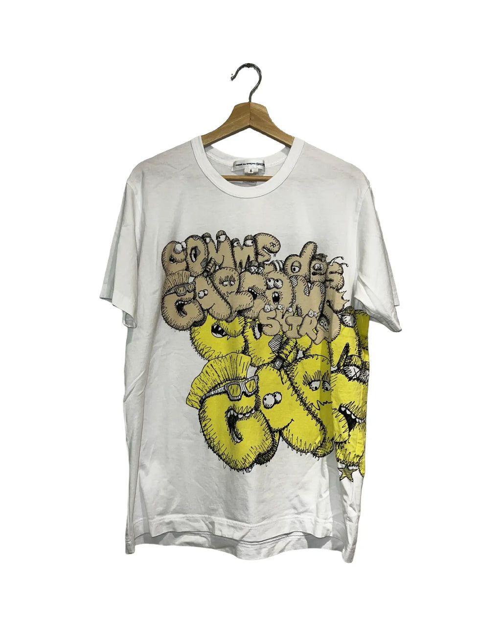 Archive KAWS x Comme Des Garcons Yellow Tee KIF Vintage
