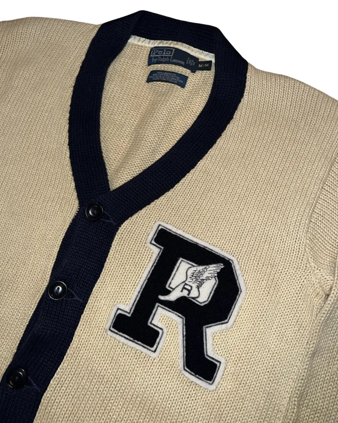 Vintage Ralph Lauren P-Wing Rugby Cardigan KIF Vintage