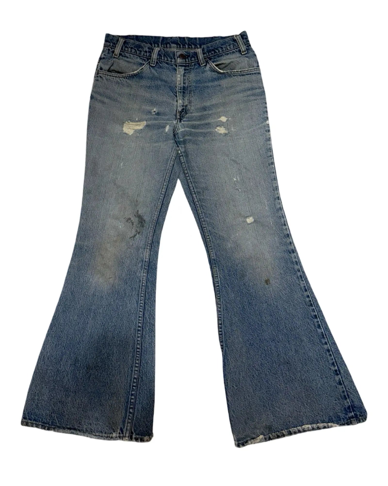 70s Levi's Orange Tab Flared Denim Jeans size 30 KIF Vintage