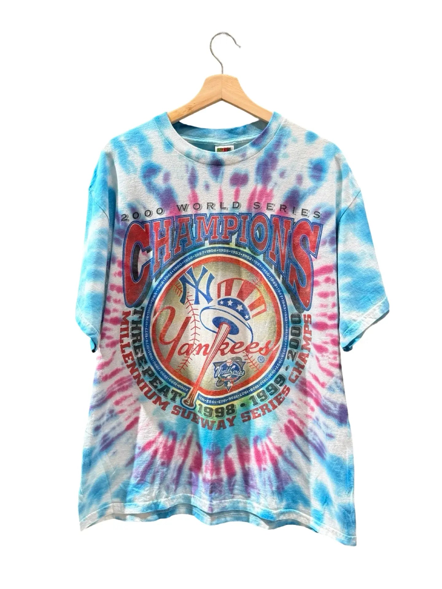 Vintage Rare 2000 New York Yankees World Series Tye Dye Tee KIF Vintage