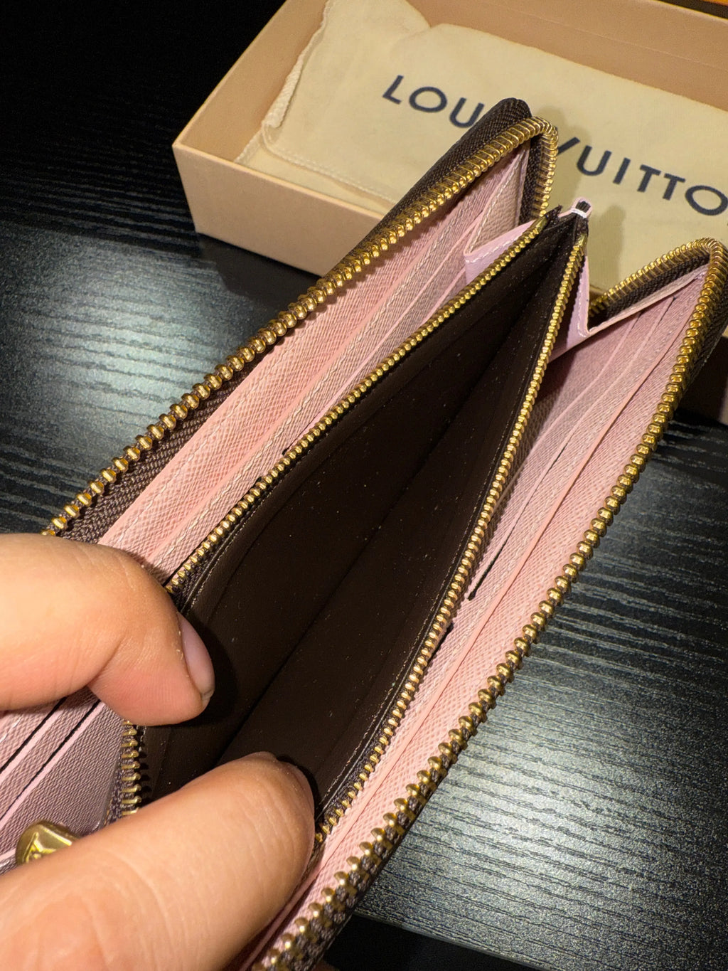 2023 Louis Vuitton Clemence Damier Rose Ballerina Wallet KIF Vintage