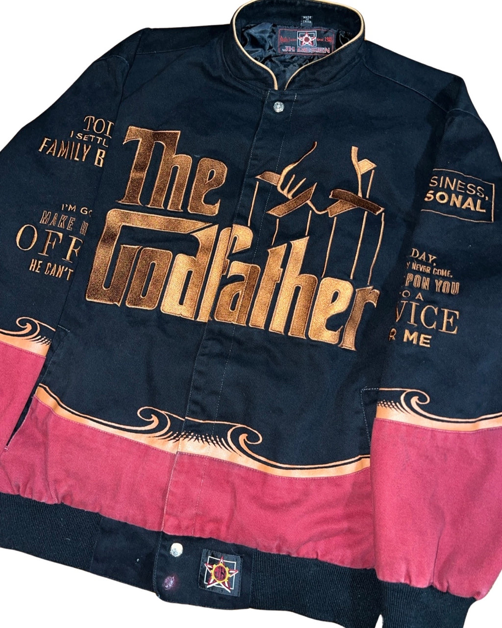 Vintage 90s Rare The Godfather Jeff Hamilton Jacket KIF Vintage