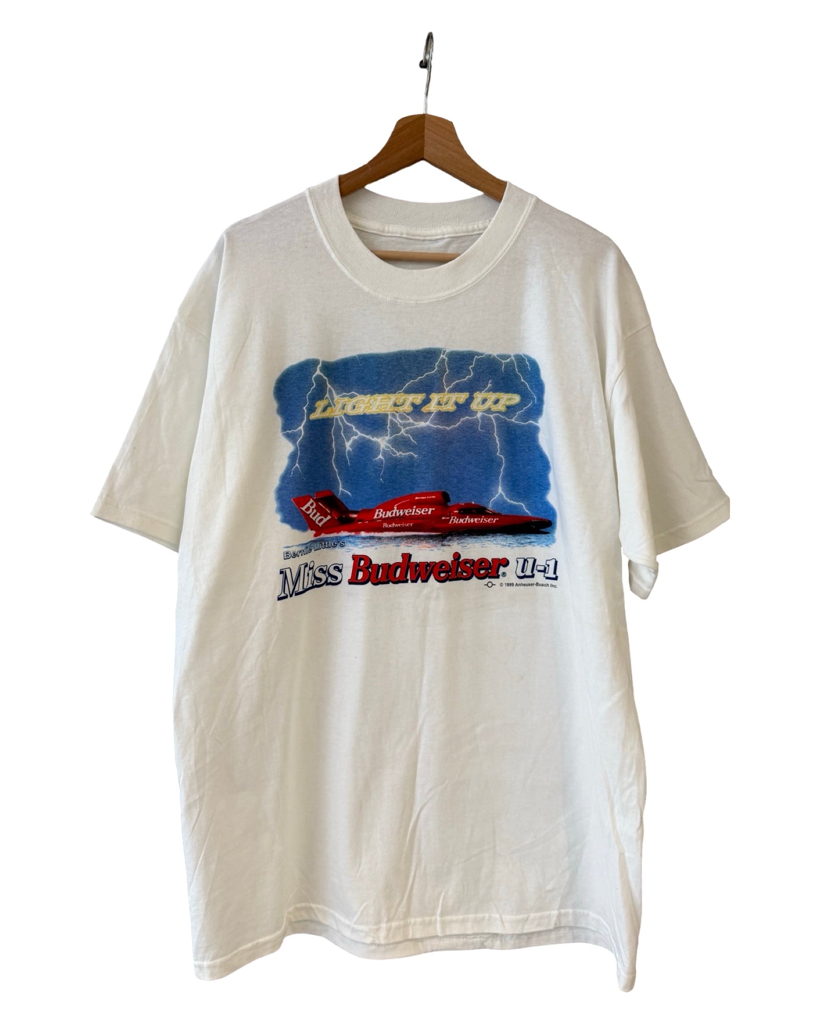 Vintage 1999 Budweiser Light It Up Tee KIF Vintage