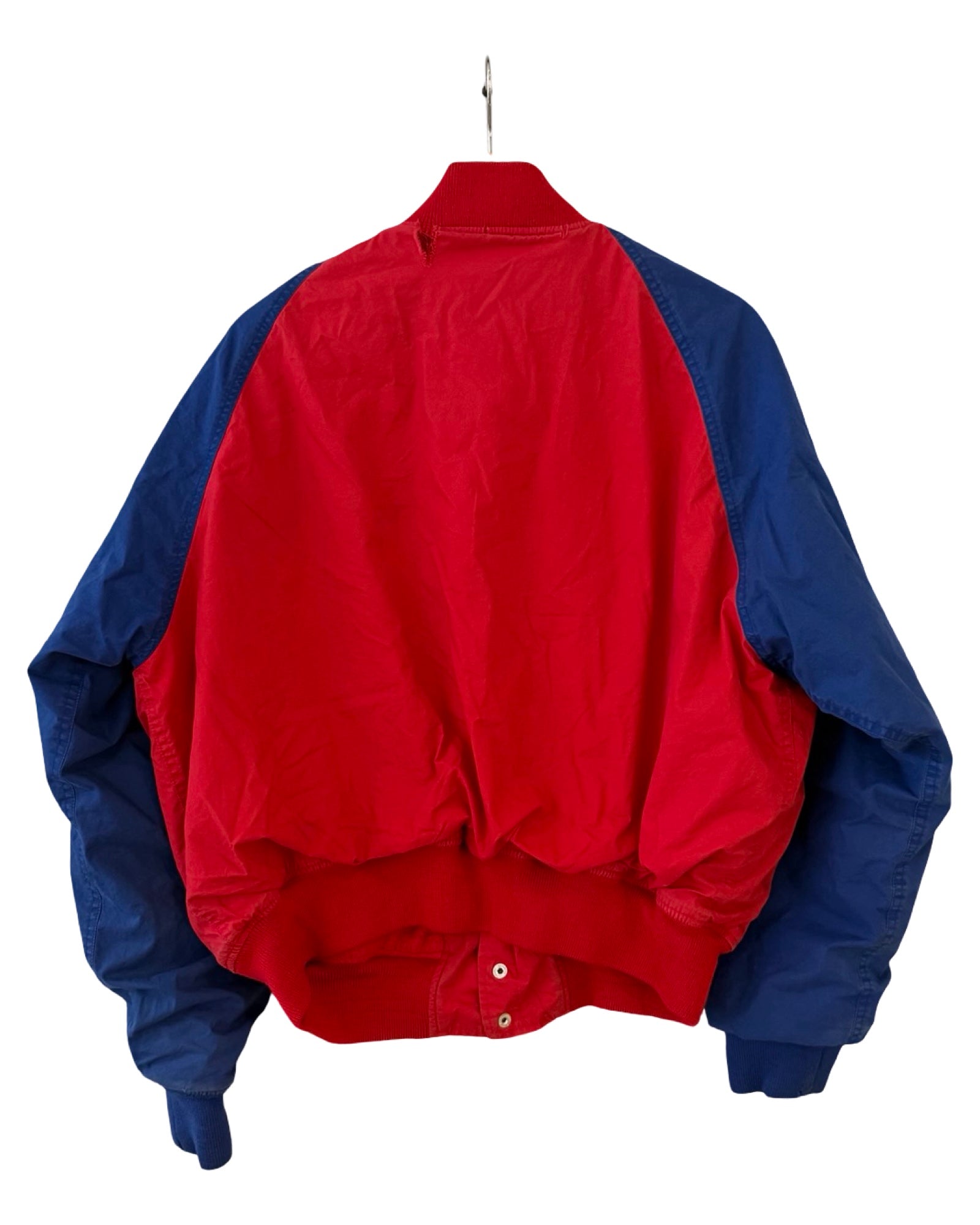 Vintage 90s Polo Ralph Lauren Blue Red Bomber Jacket