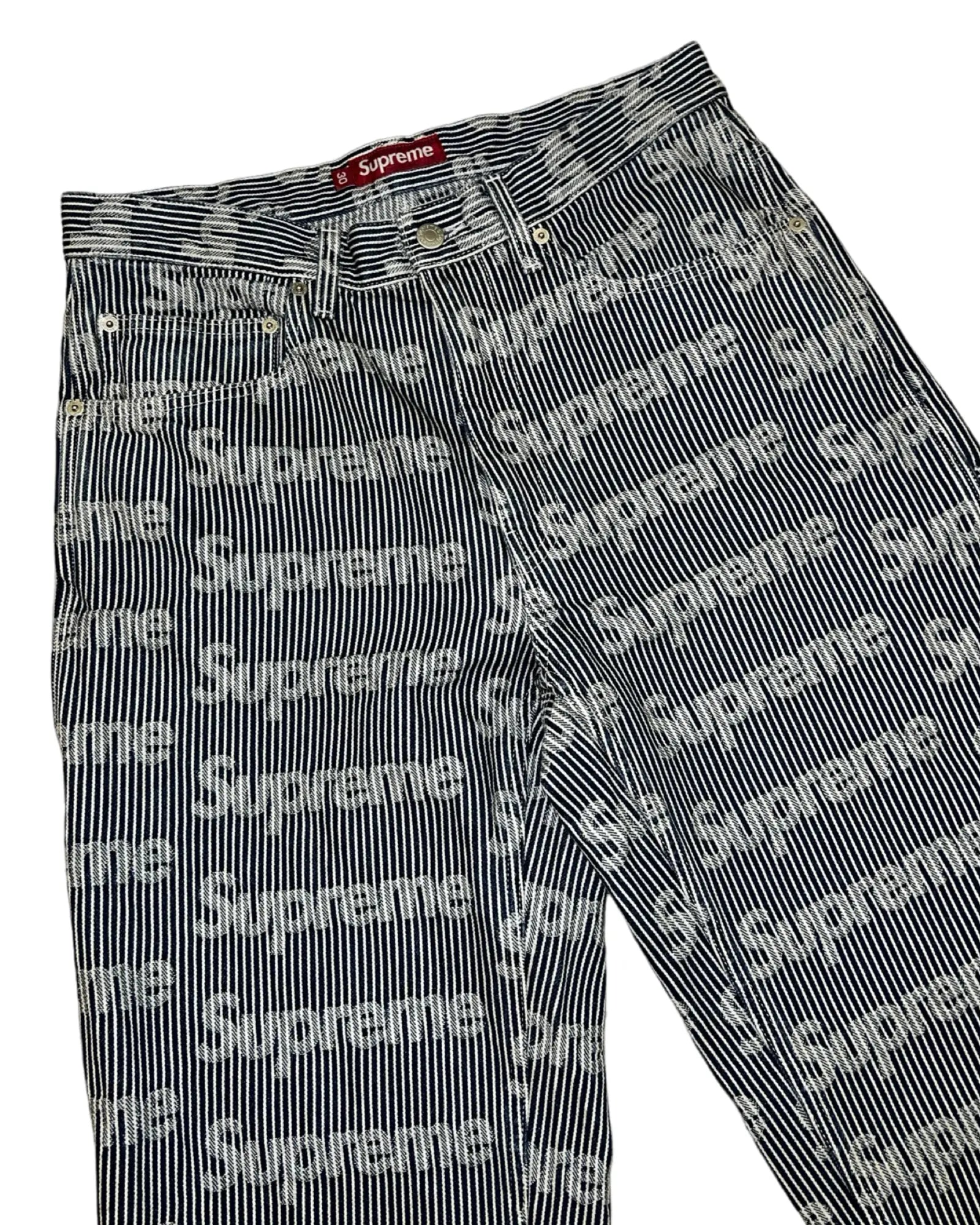 30 x 30 Archive SS/24 Supreme Denim Painter Striped Pants KIF Vintage