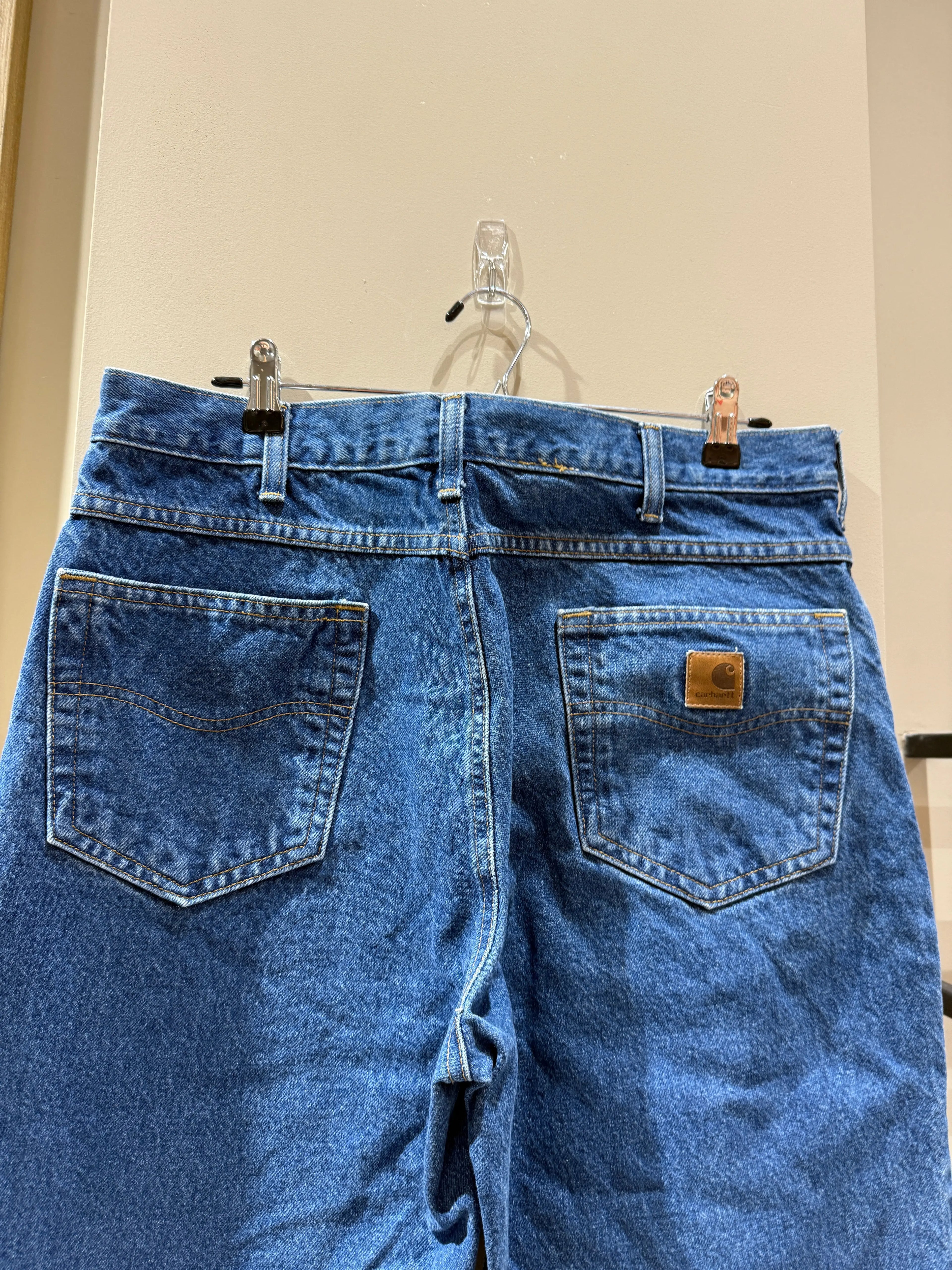 Vintage Carhartt Dark Blue Denim Jeans size 34 KIF Vintage