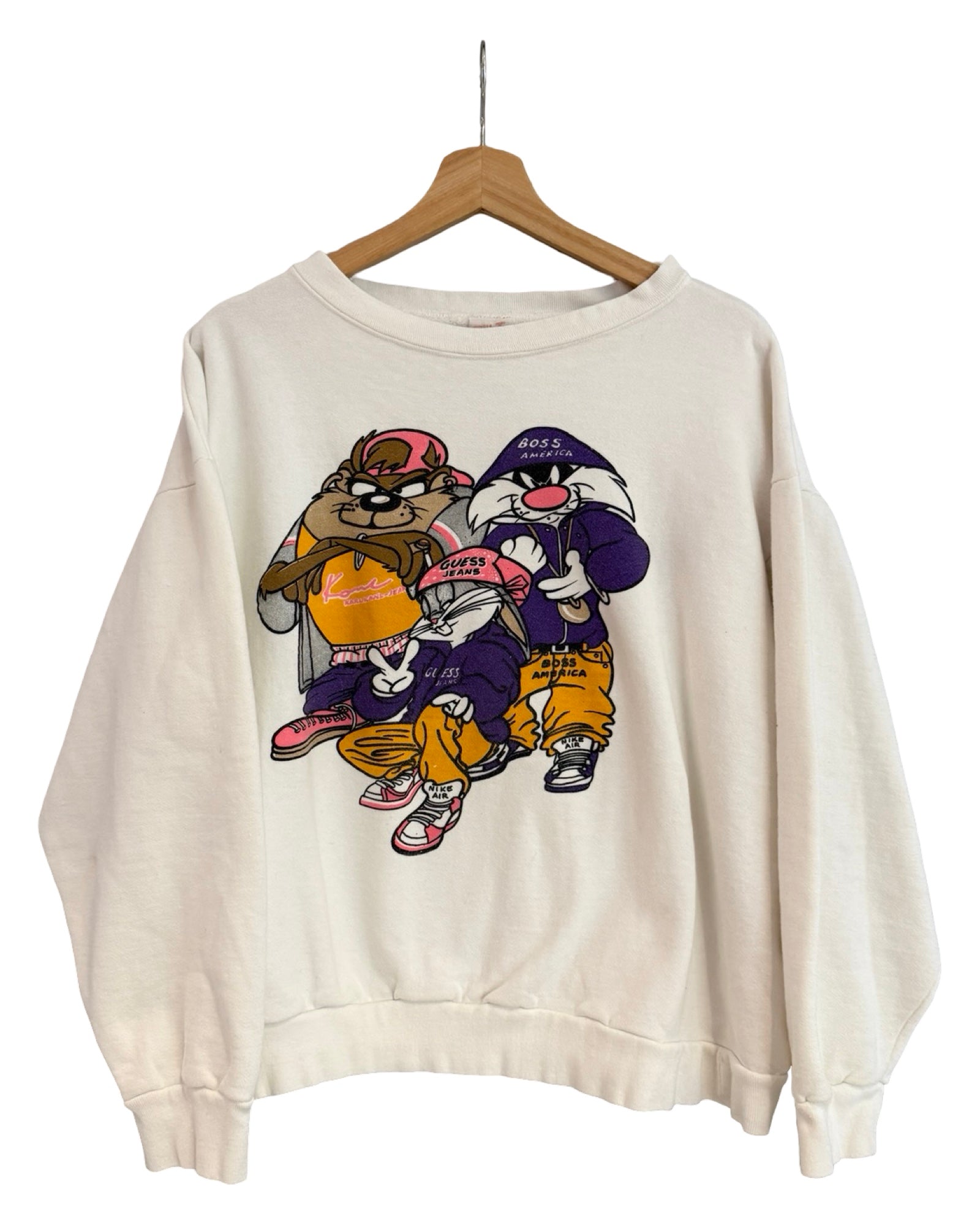 Vintage 90s Looney Tunes Hip Hop Boxy Crewneck KIF Vintage